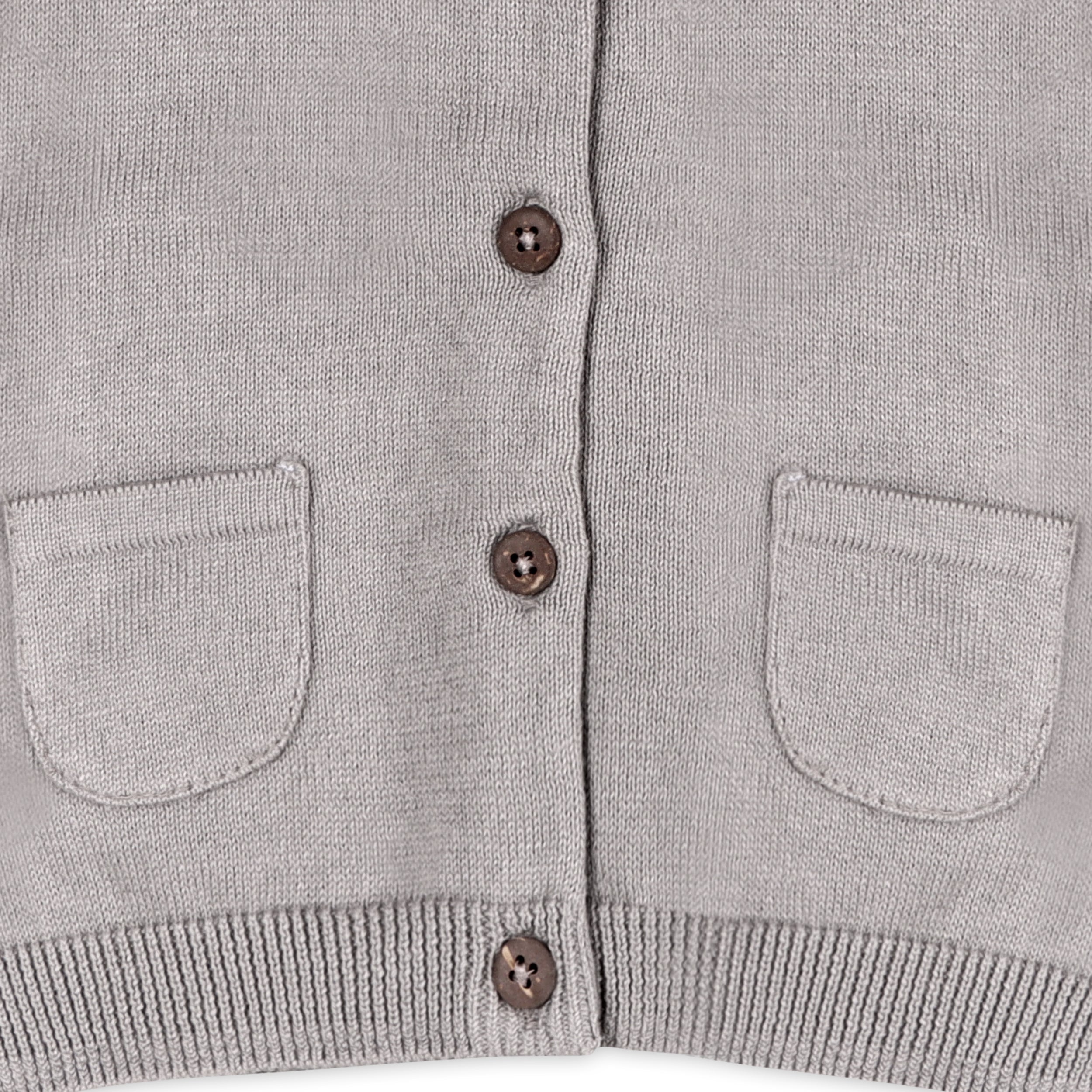 Milan Pastel Sweater Knit Baby Button Cardigan (Organic Cotton)- 5 Colors
