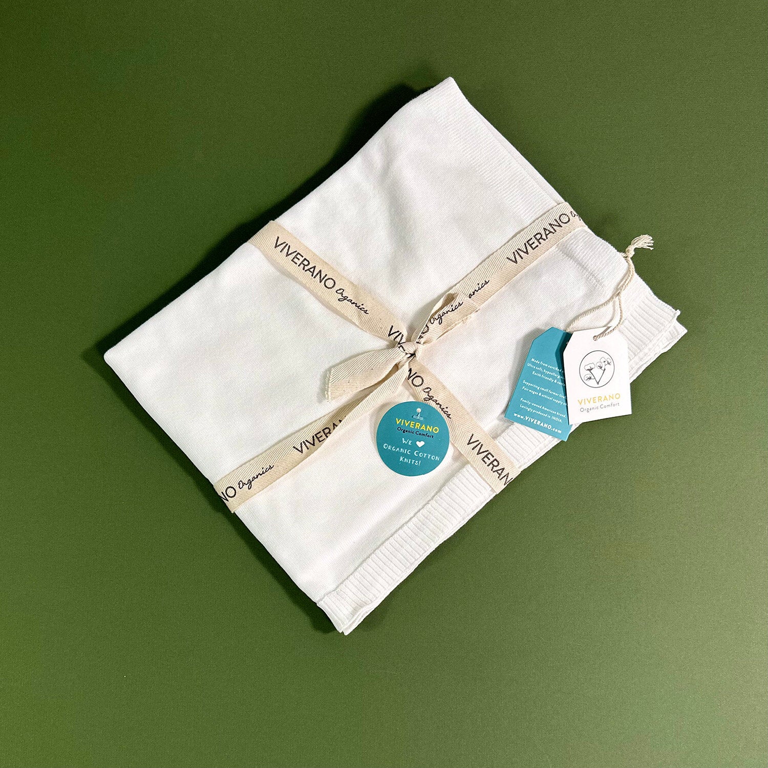 Milan Knit Classic Baby Blanket (Organic Cotton) - 6 Colors