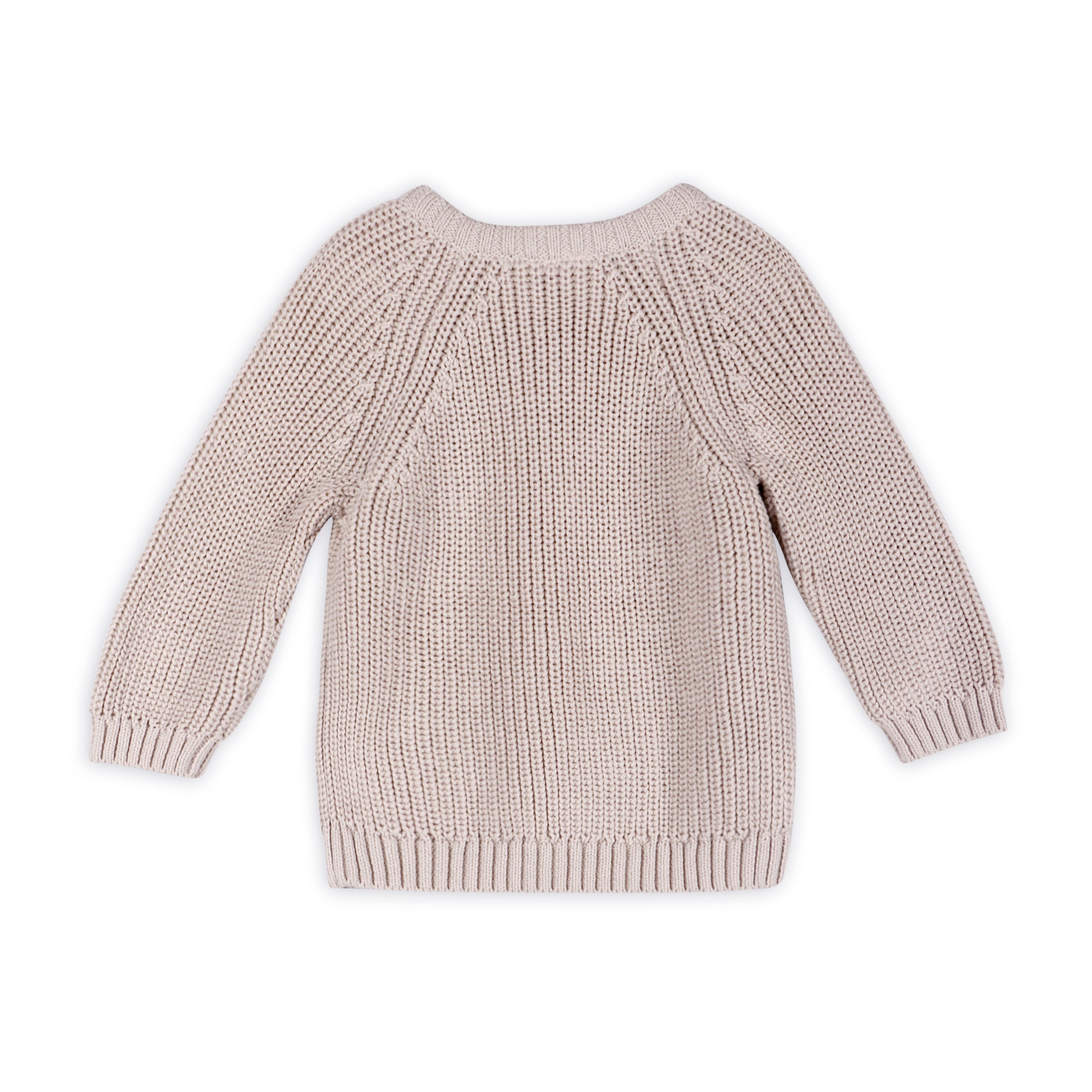 Classic Chunky Knit Baby Pullover Sweater (Organic Cotton) -