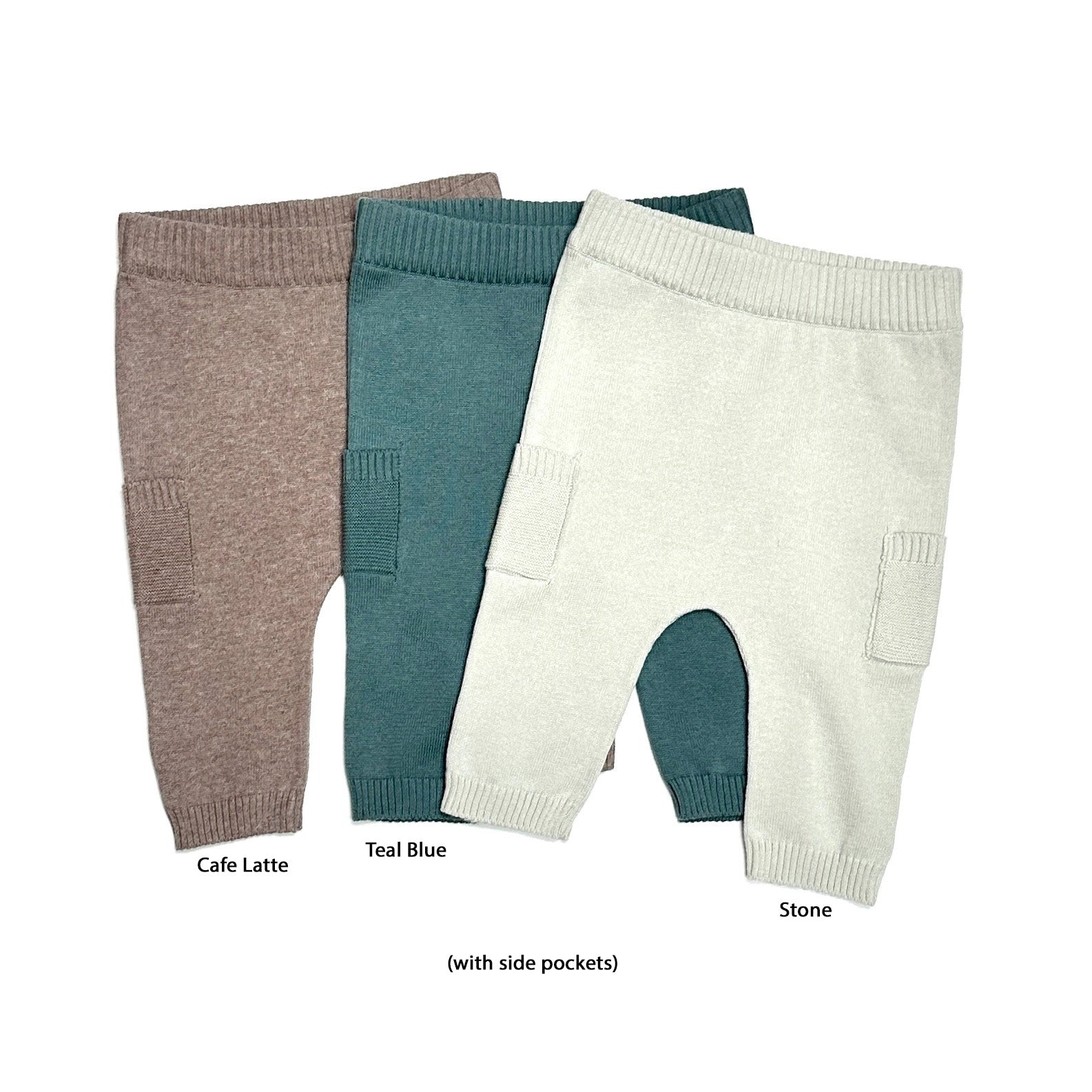 Organic Baby Side Pocket Sweater Knit Pants