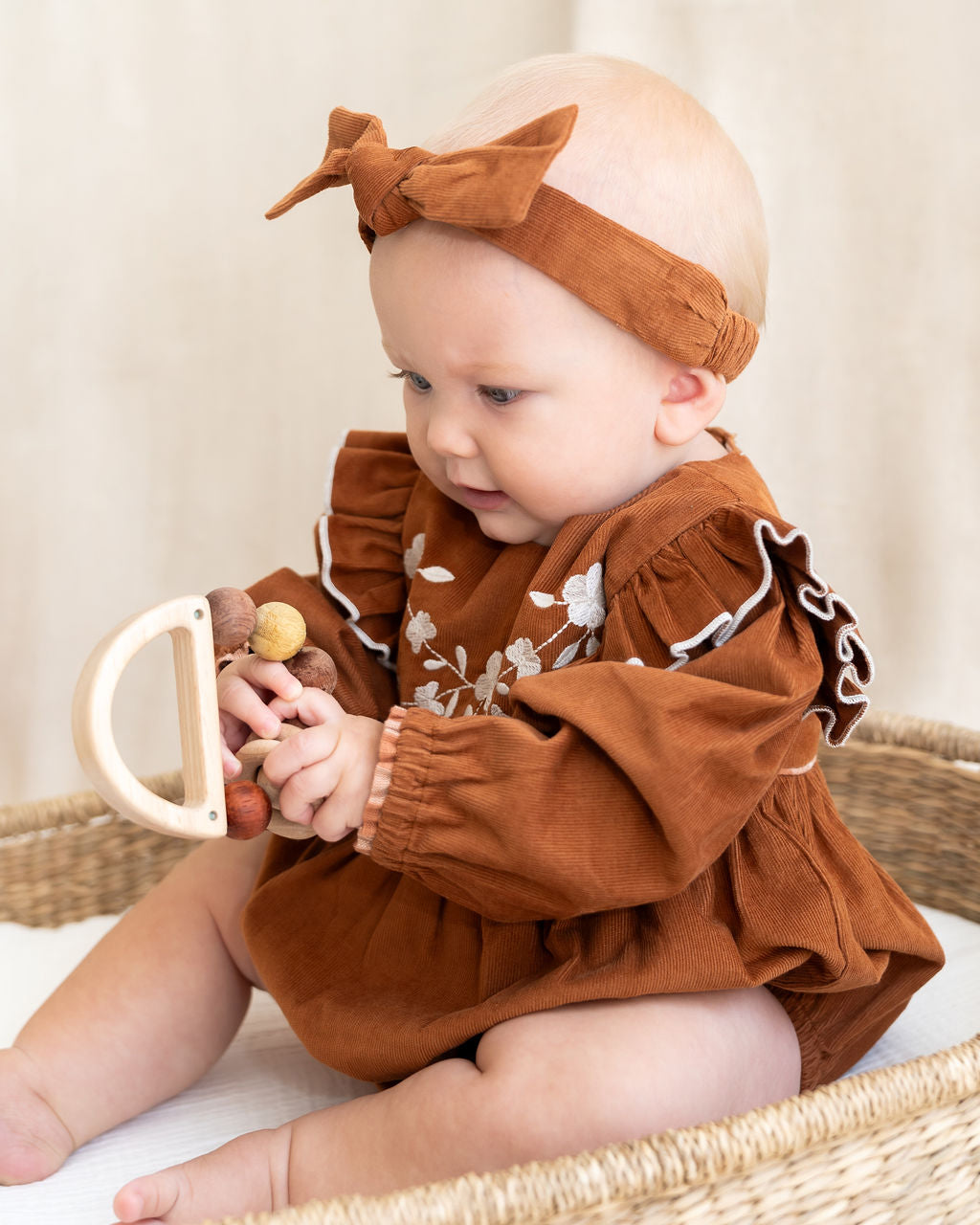 Darling Bow & Elastic Woven Baby Headbands (9 Colors)