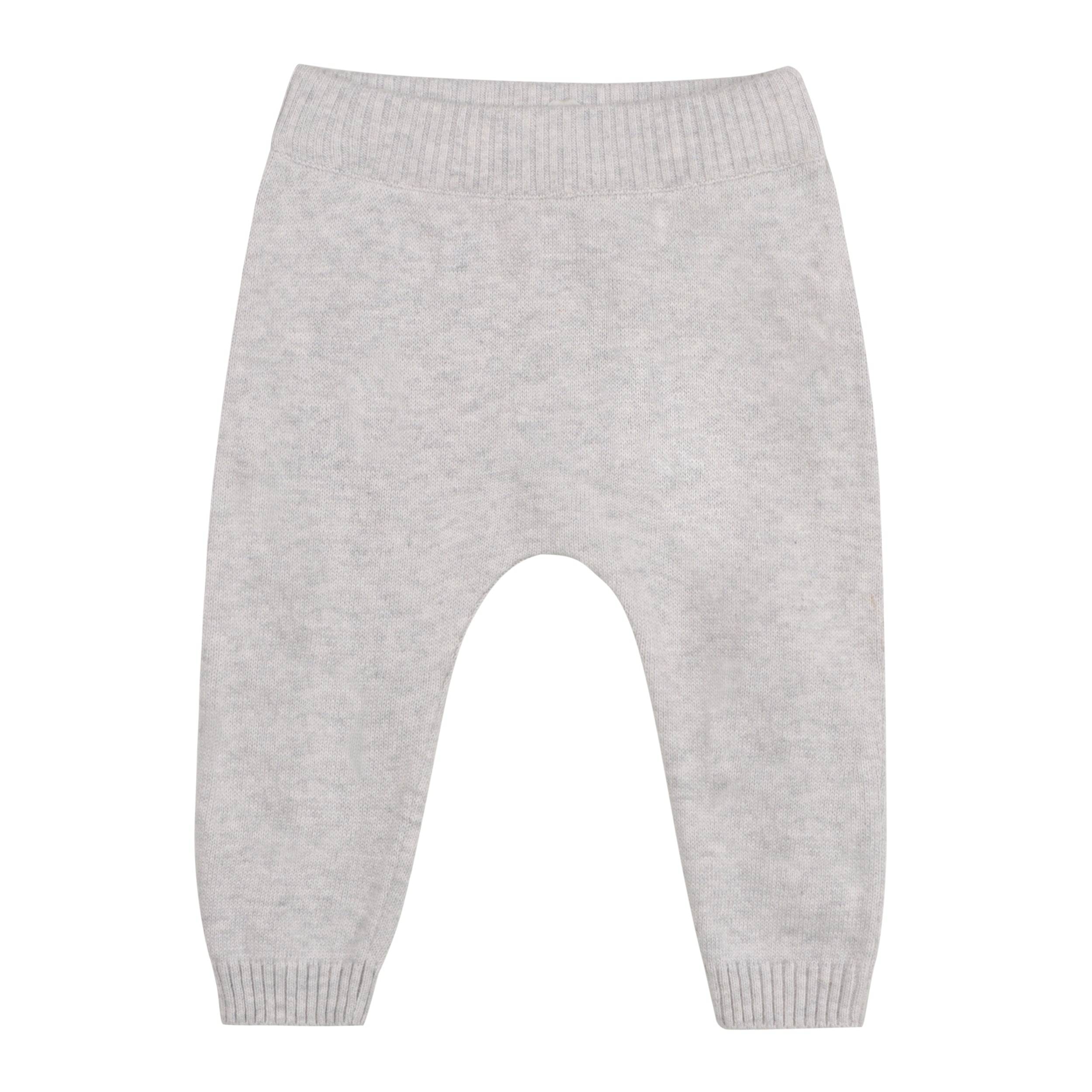 Hot Air Balloon Embroidered Baby Knit Pullover & Pants Set (Organic Cotton)