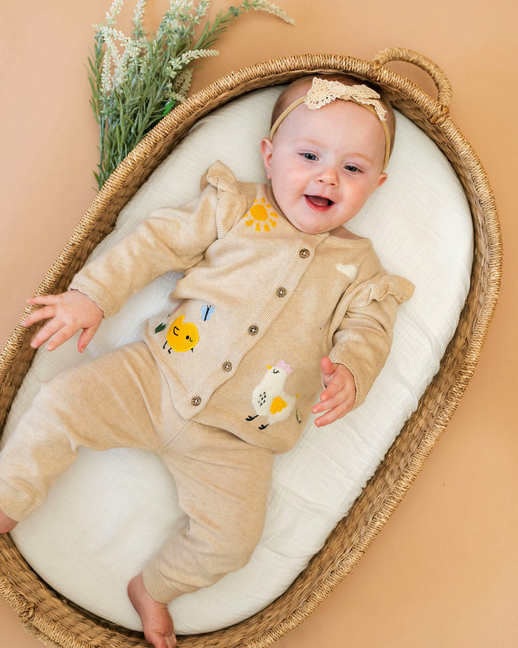 Pocket Sweater Knit Baby Legging Pants (Organic Cotton)
