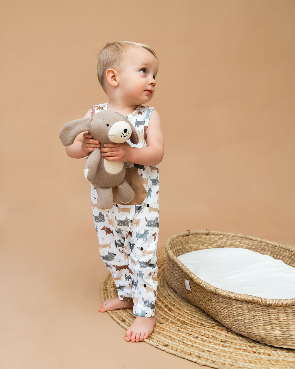 Rocky Lil Dog Knit Stuffed Animal Soft Baby Toy (Organic Cotton)