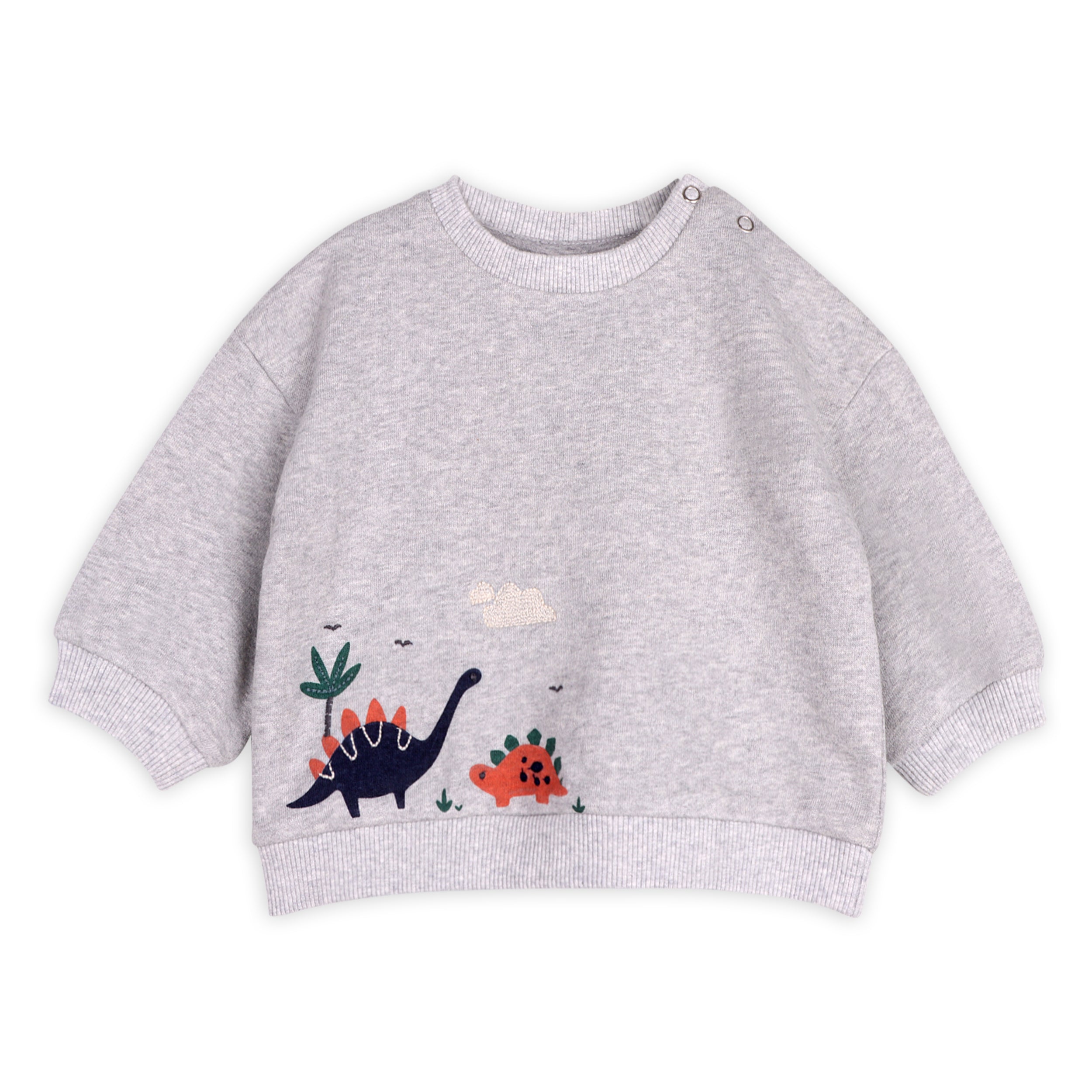 Dino Baby Sweatshirt & Jogger Set (Organic Cotton)
