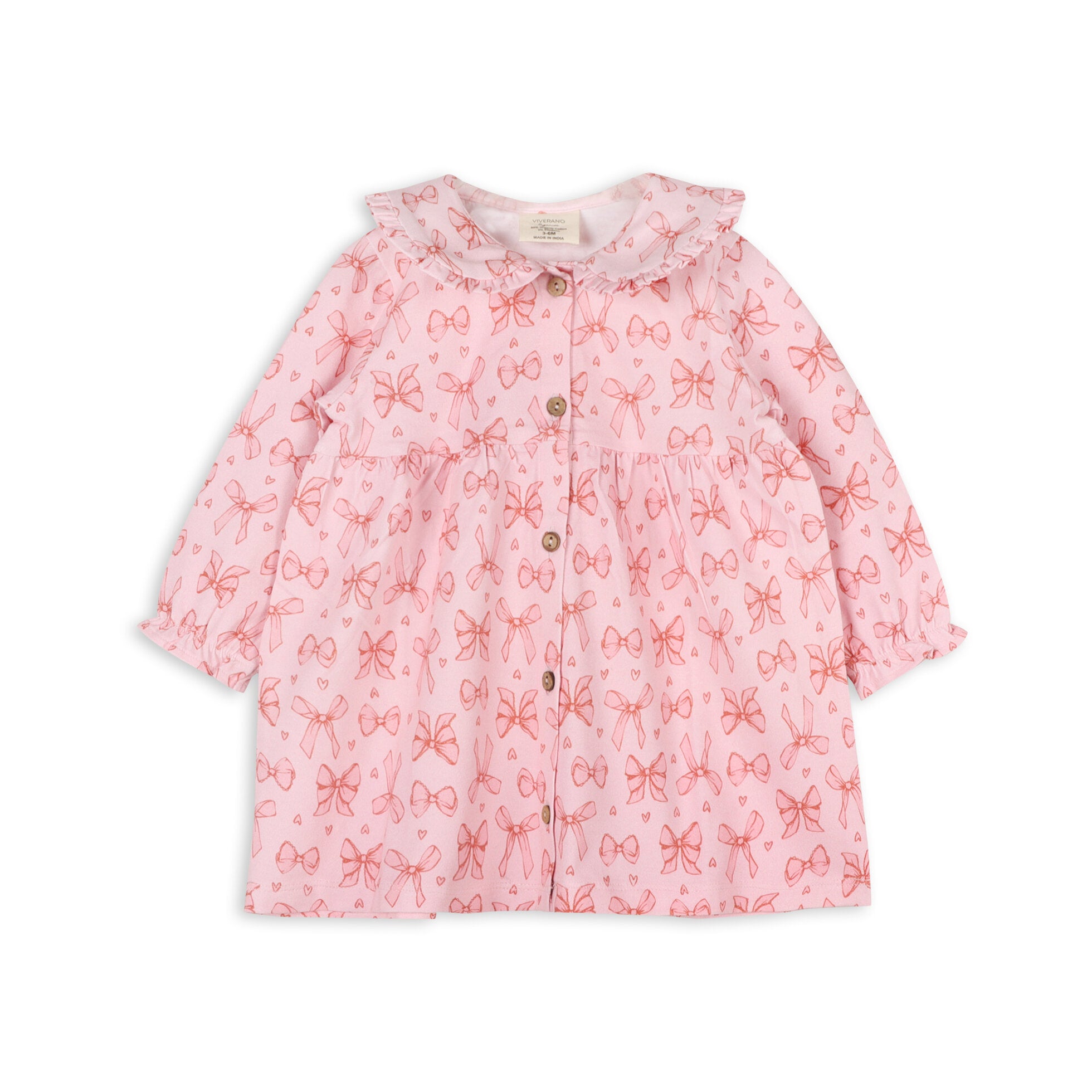 Bows Baby Dress & Bloomer Set (Organic Jersey)