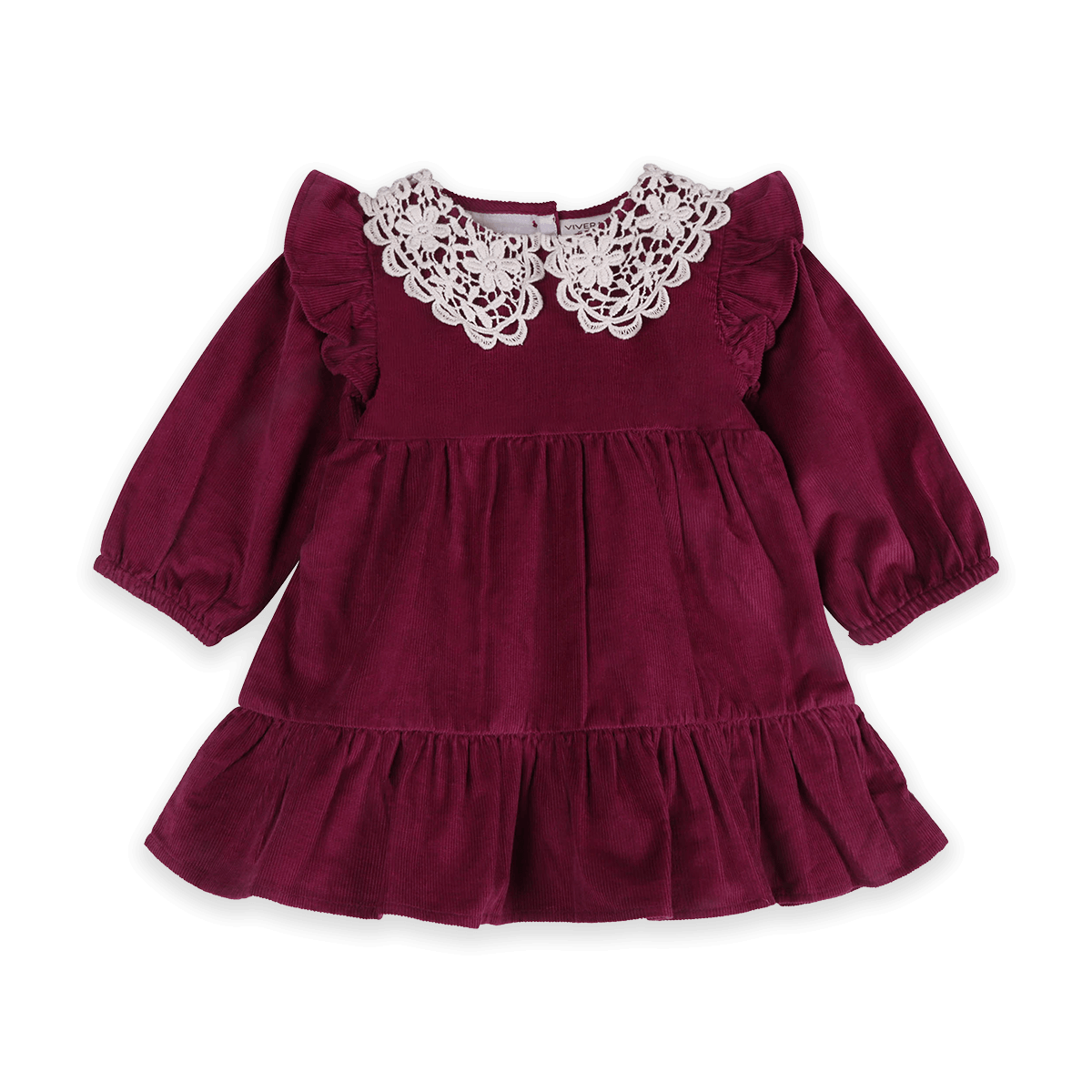 Cordelia Corduroy Baby Dress & Bloomer Set (Organic Cotton) - Front