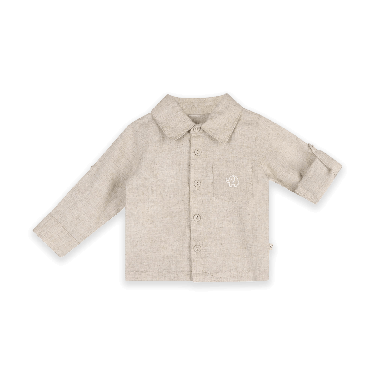 Oscar Linen Shirt & Denim Pant Set (Organic Cotton) - Cuffed Sleeve
