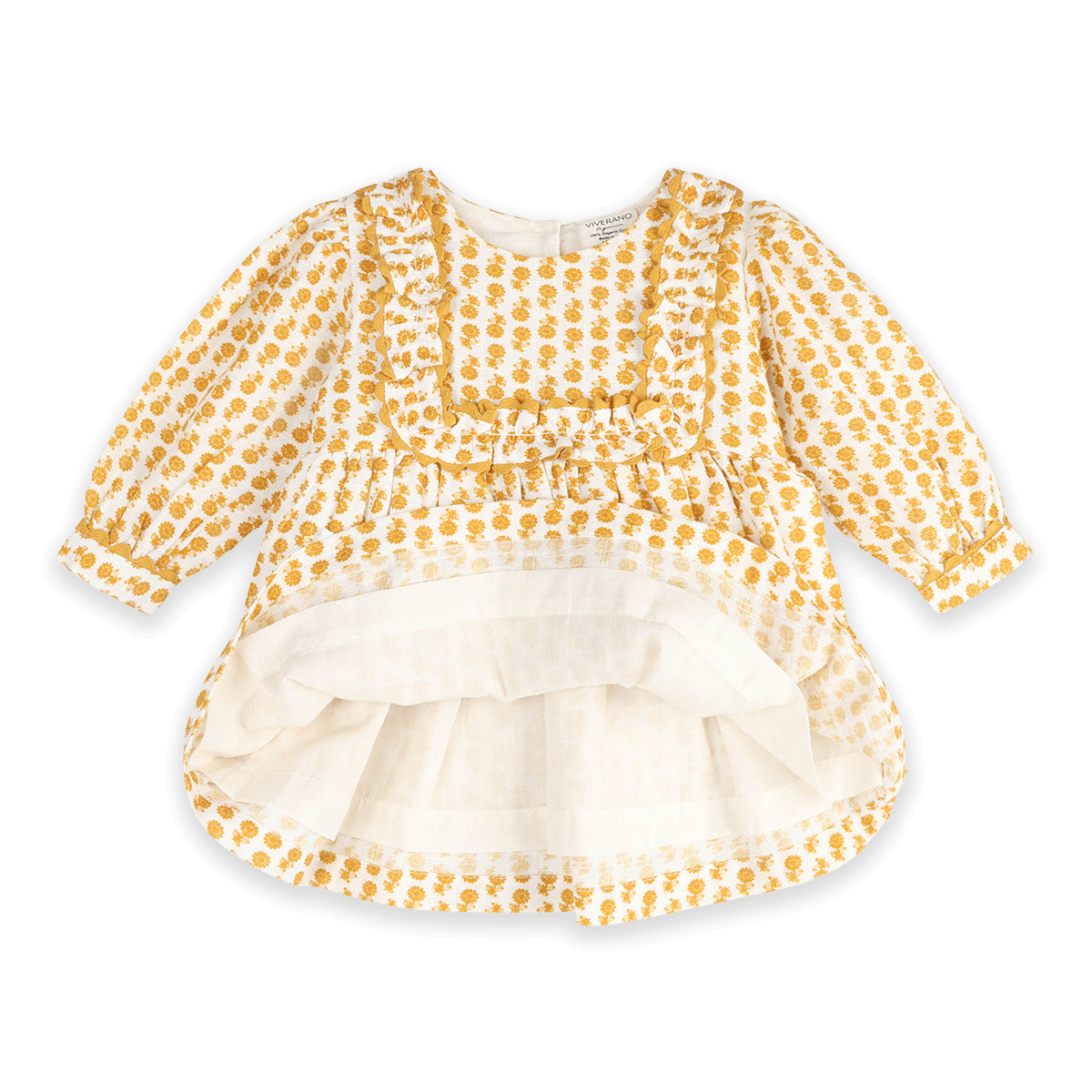 Matilda Floral Baby Dress & Bloomer Set (Organic Cotton) - Voile Lining