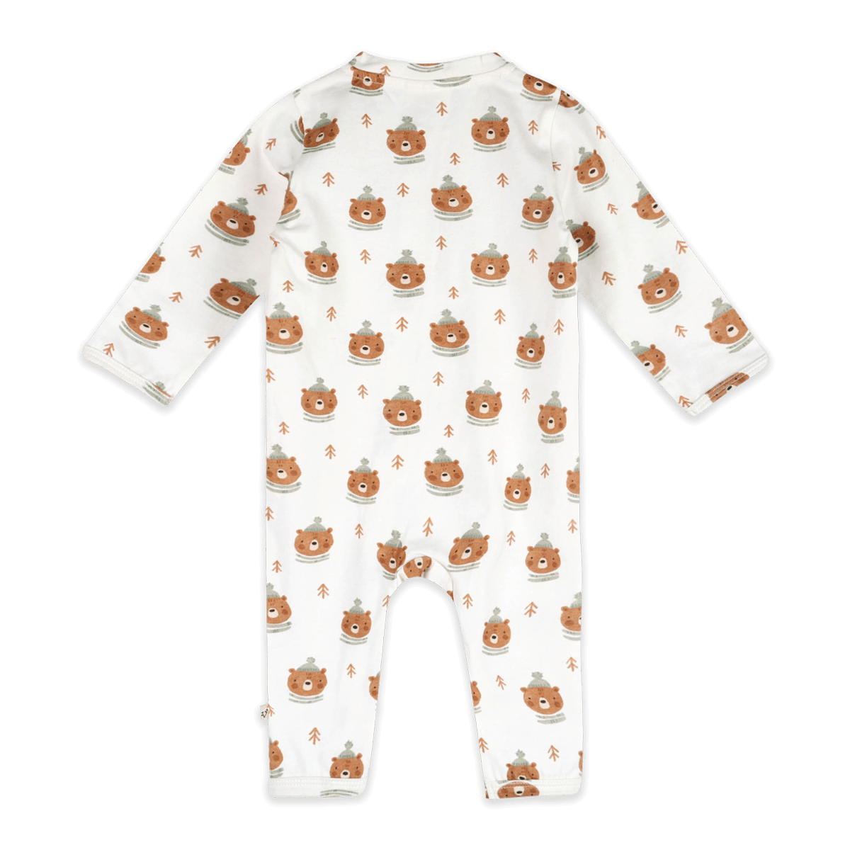 Bears Classic Baby Zip Jumpsuit (Organic Jersey) - Back
