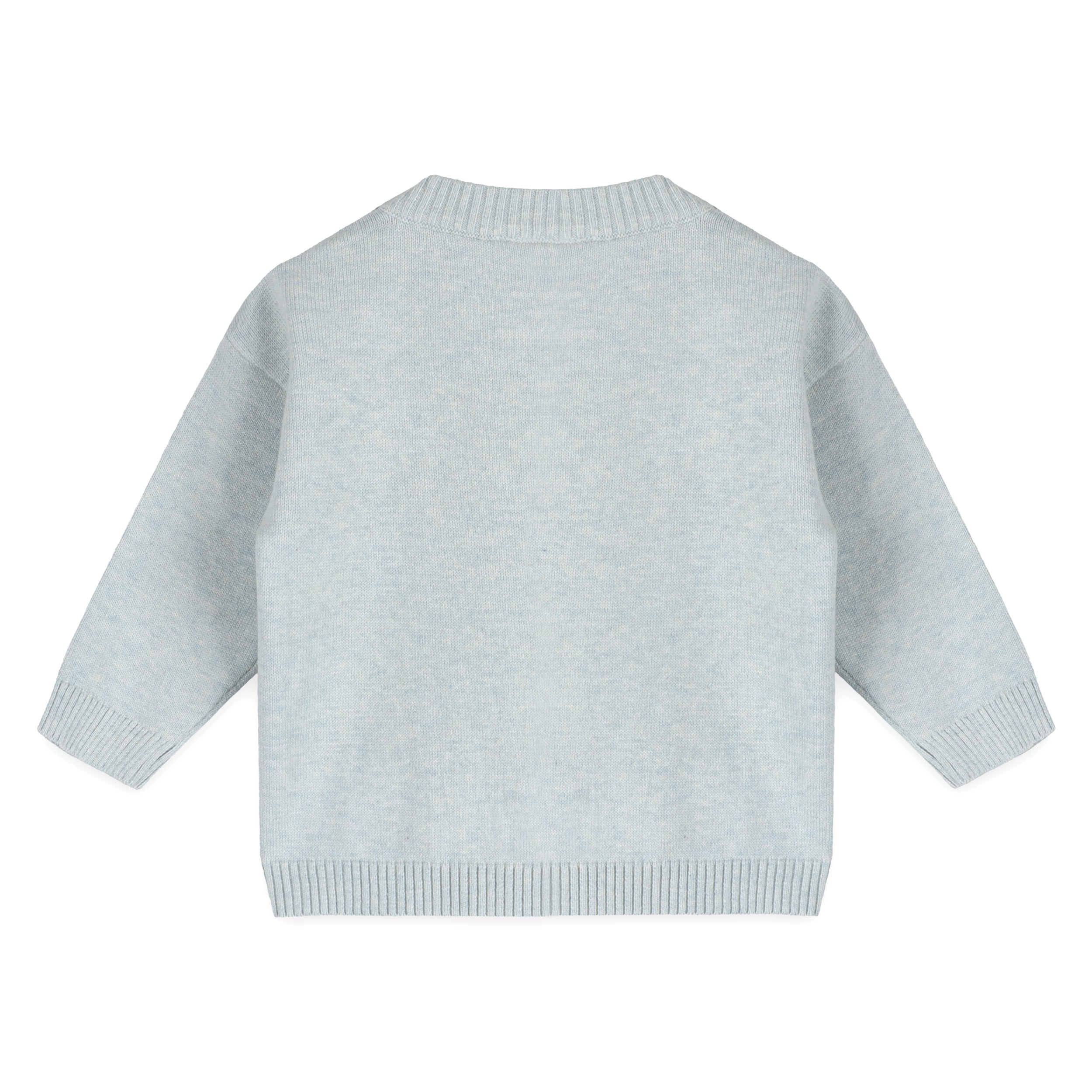 Airplane Applique Baby Knit Pullover (Organic Cotton) - Back