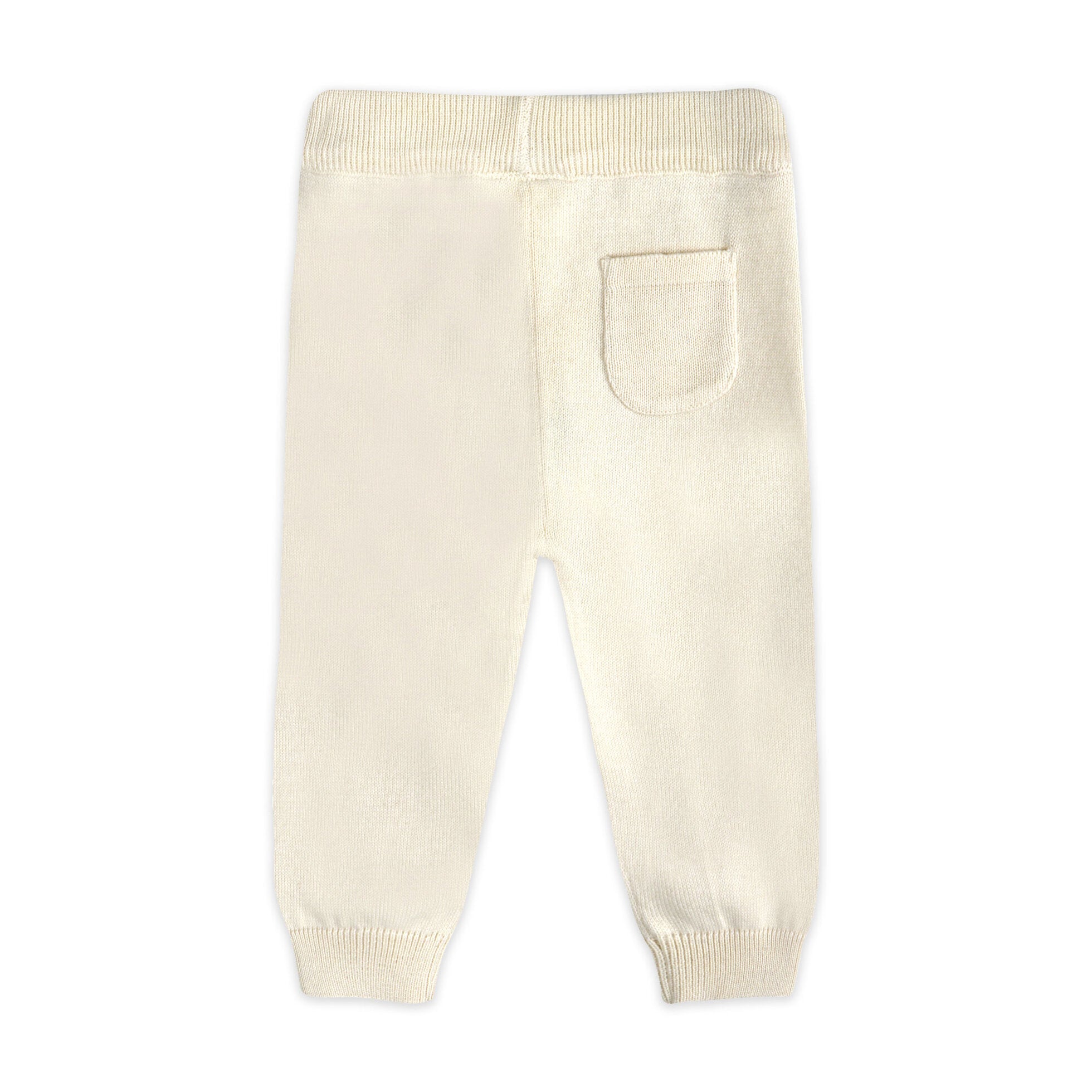 Everyday Sweater Knit Baby Pocket Pants (Organic Cotton) - Back