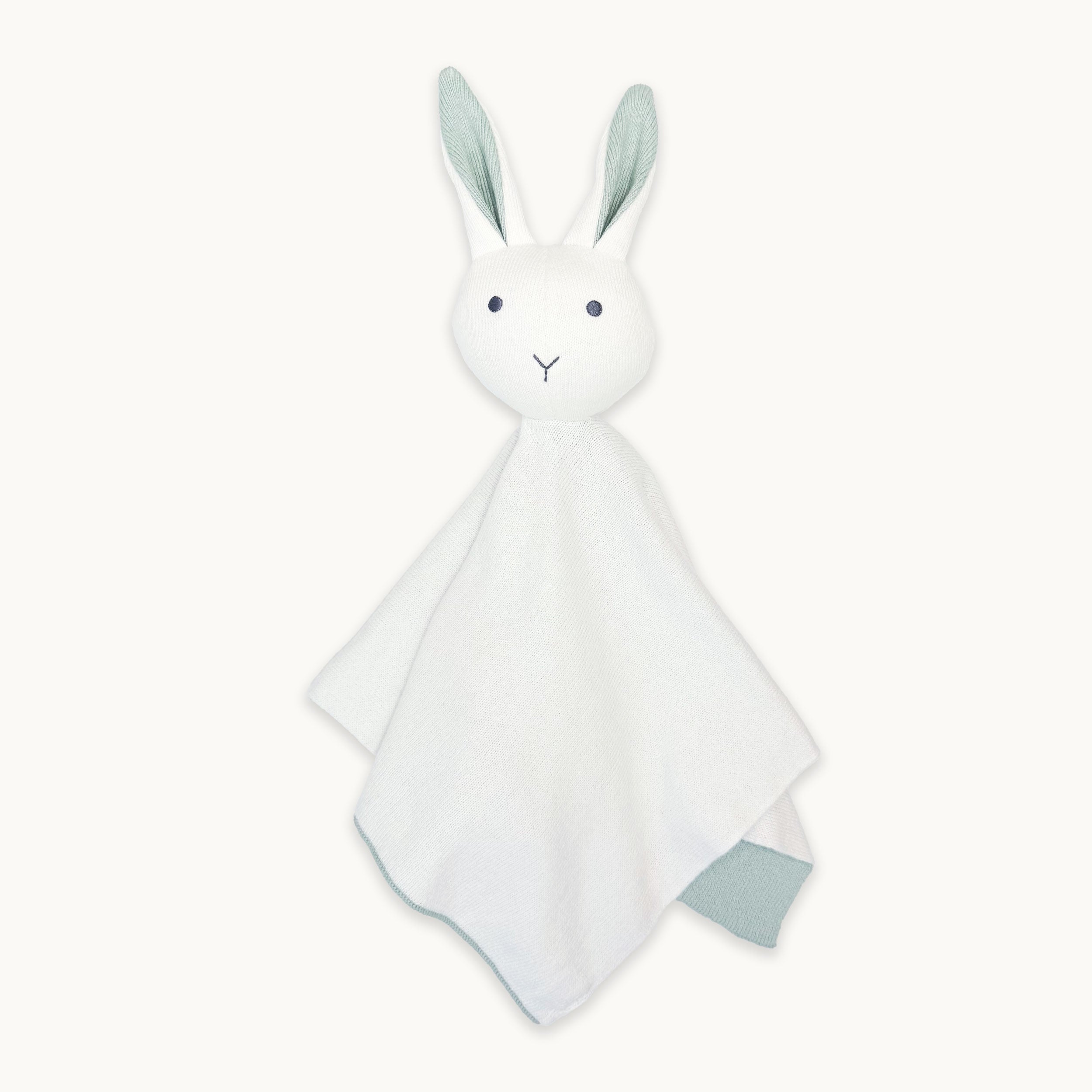 Blue Bunny - Organic Baby Lovey Security Blanket Cuddle Cloth