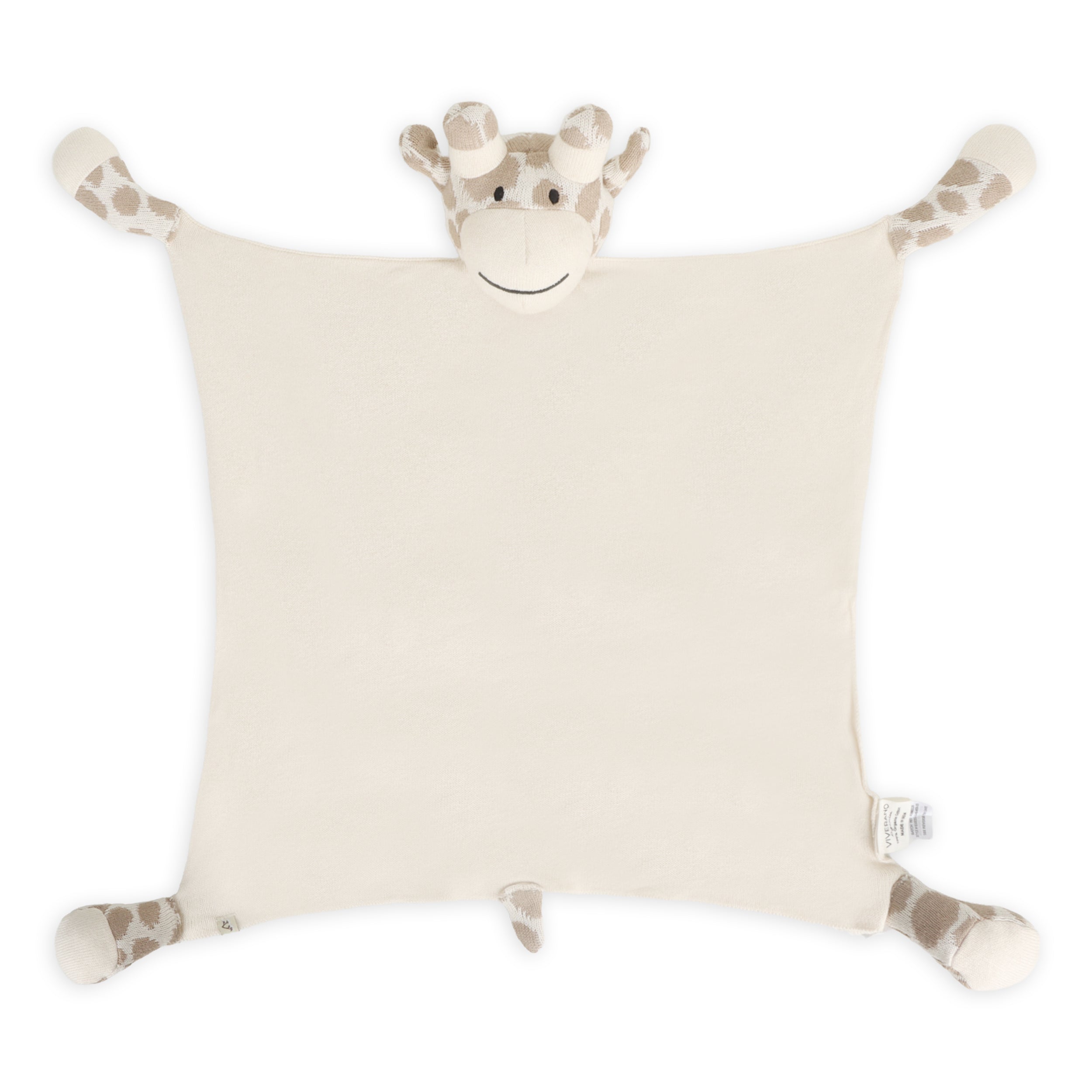 Giraffe - Organic Baby Lovey Security Blanket Cuddle Cloth