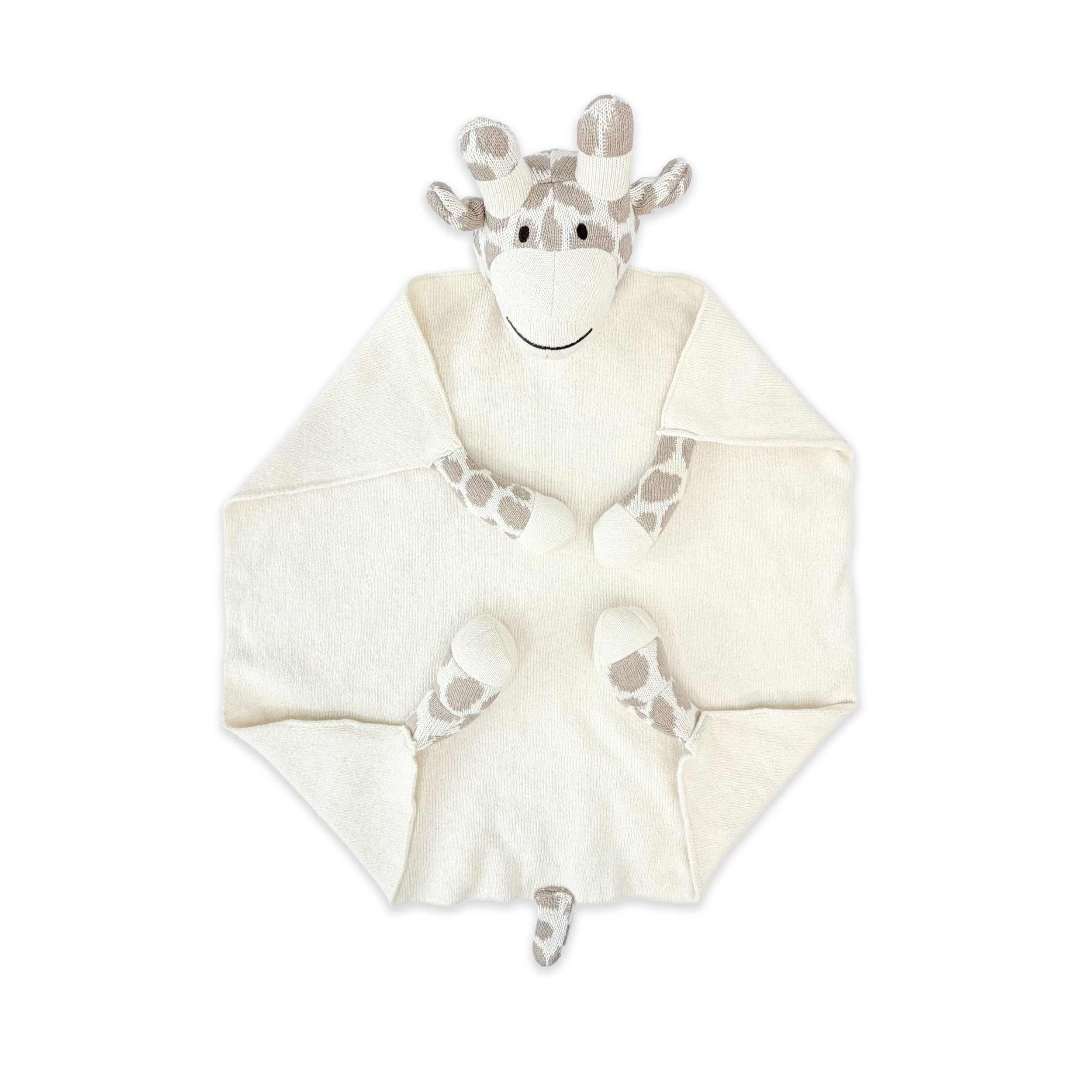 Giraffe - Organic Baby Lovey Security Blanket Cuddle Cloth