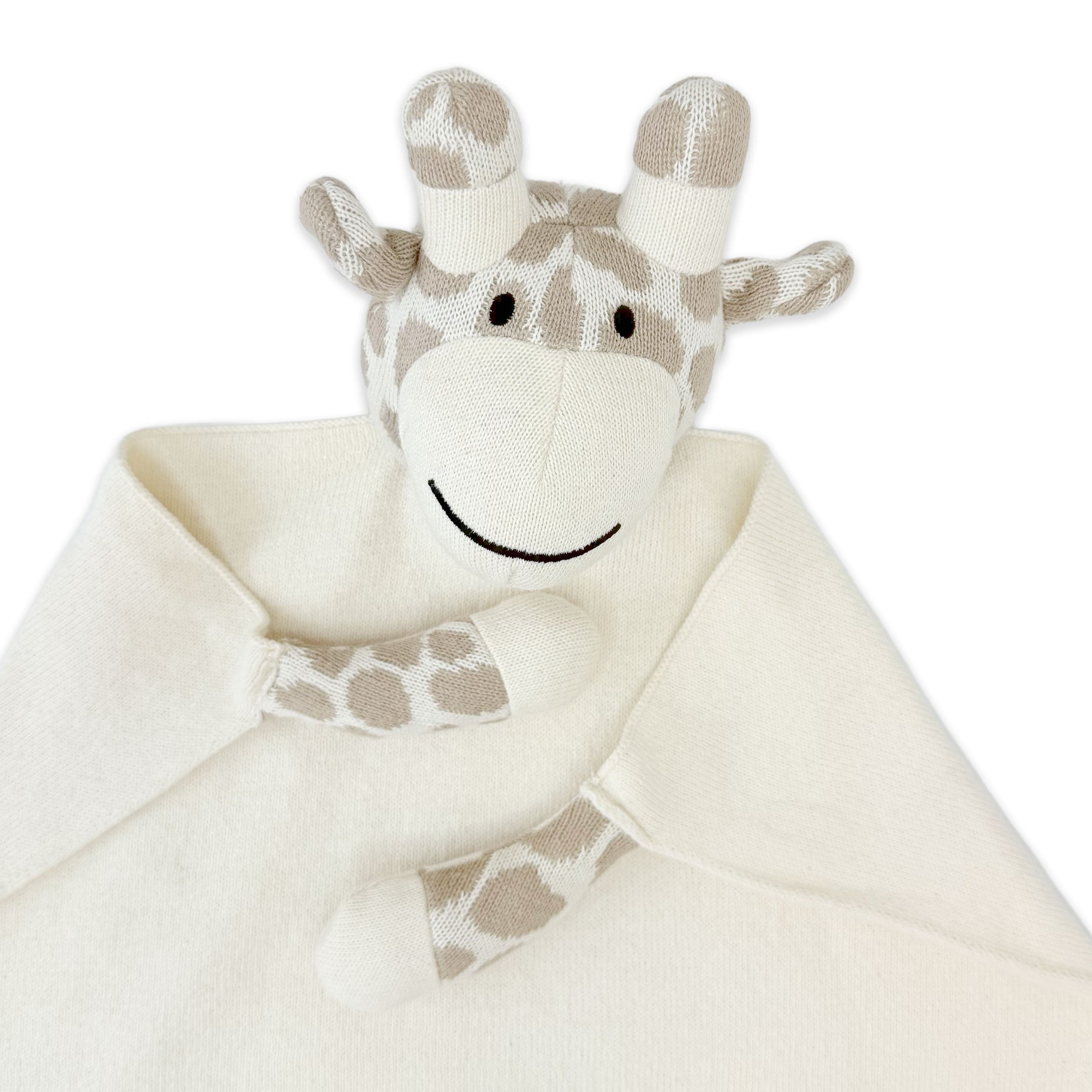 Giraffe - Organic Baby Lovey Security Blanket Cuddle Cloth