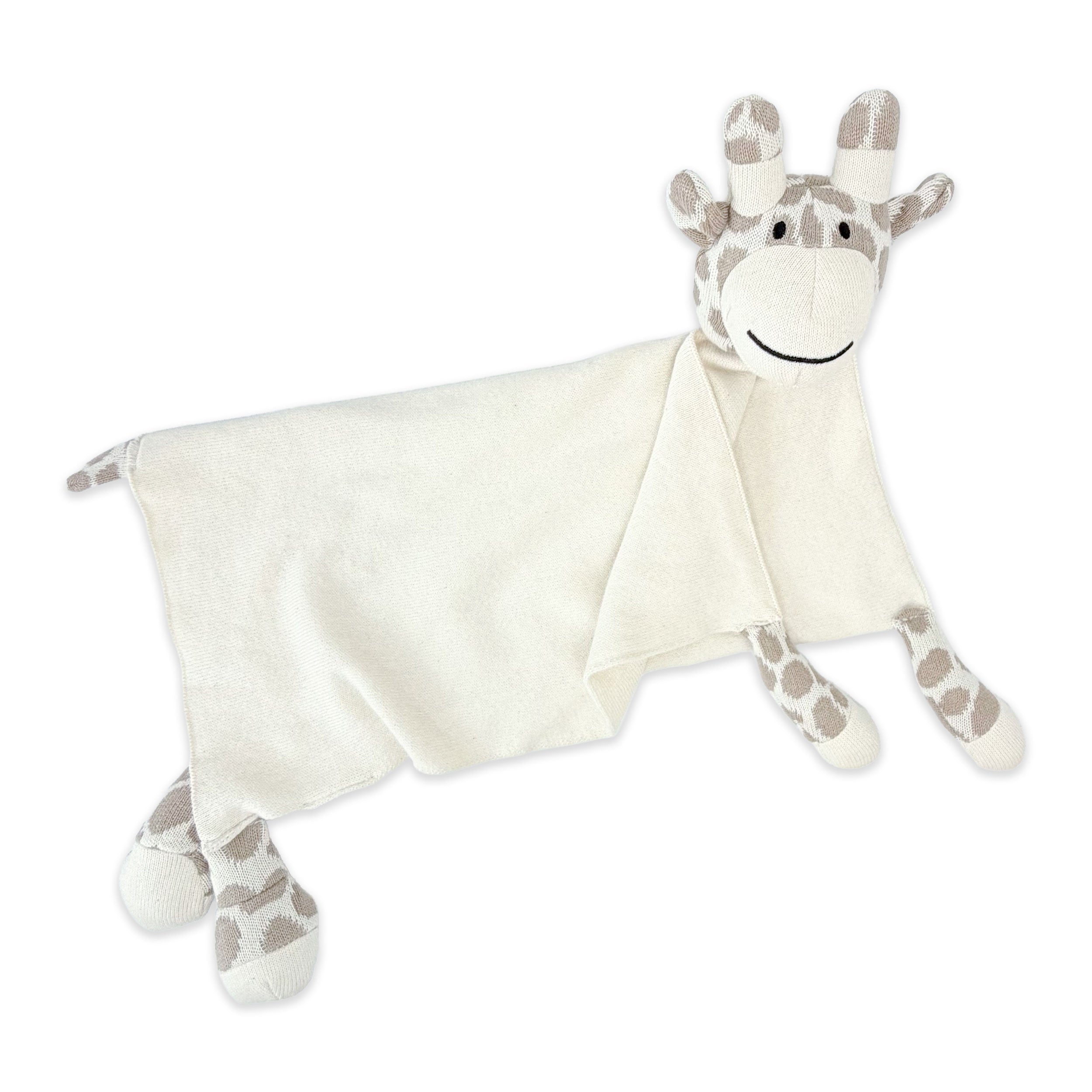 Giraffe - Organic Baby Lovey Security Blanket Cuddle Cloth