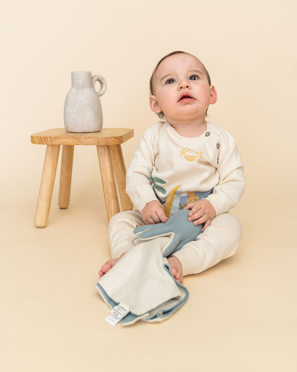 Octopus - Organic Baby Lovey Security Blanket Cuddle Cloth
