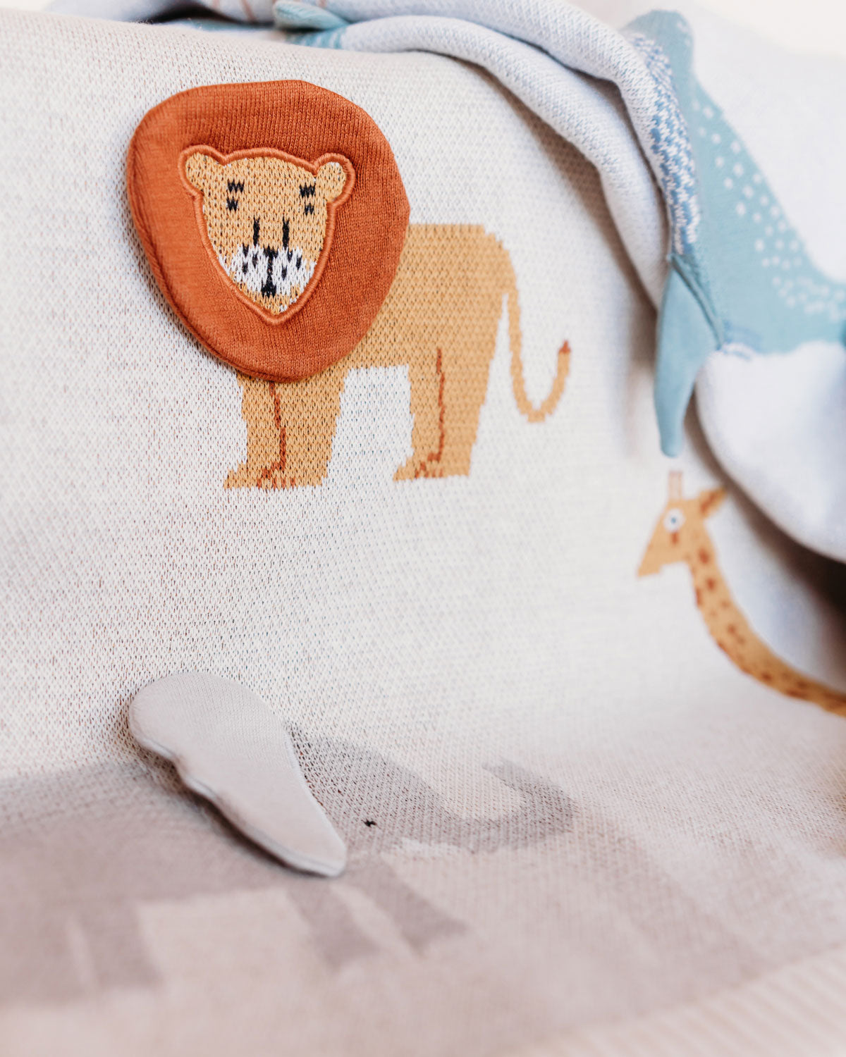 3D Jacquard Sweater Knit Baby Blankets (Organic Cotton)