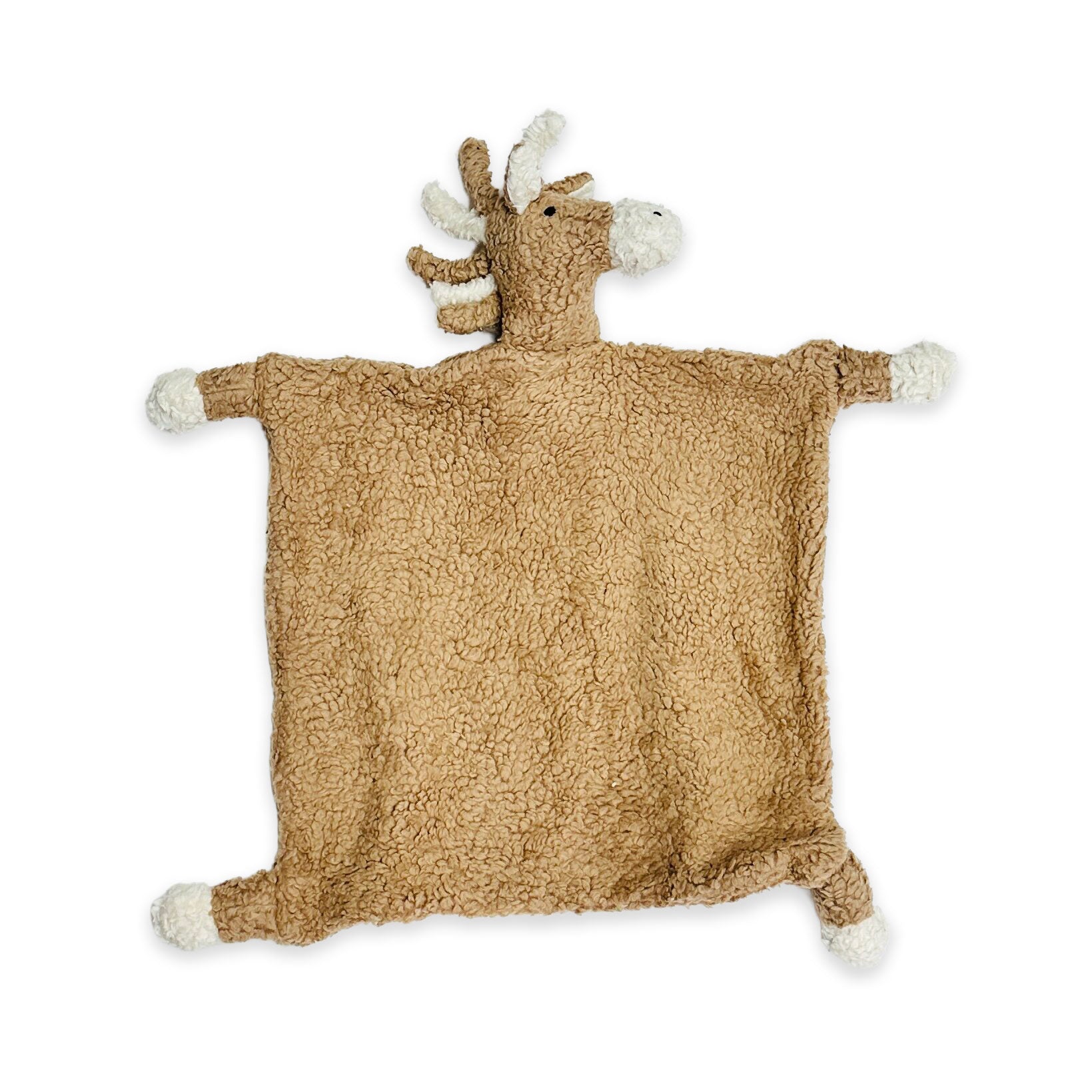 HORSE - Organic SHERPA Lovey Baby Security Blanket Cuddle Cloth