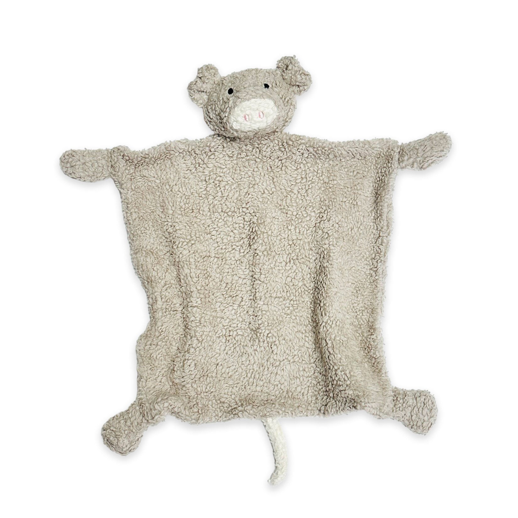 PIG - Organic SHERPA Lovey Baby Security Blanket Cuddle Cloth