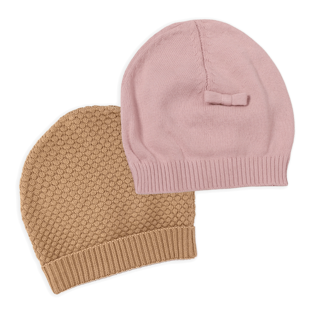 Milan Earthy Knit Baby Round Hat, Organic Cotton