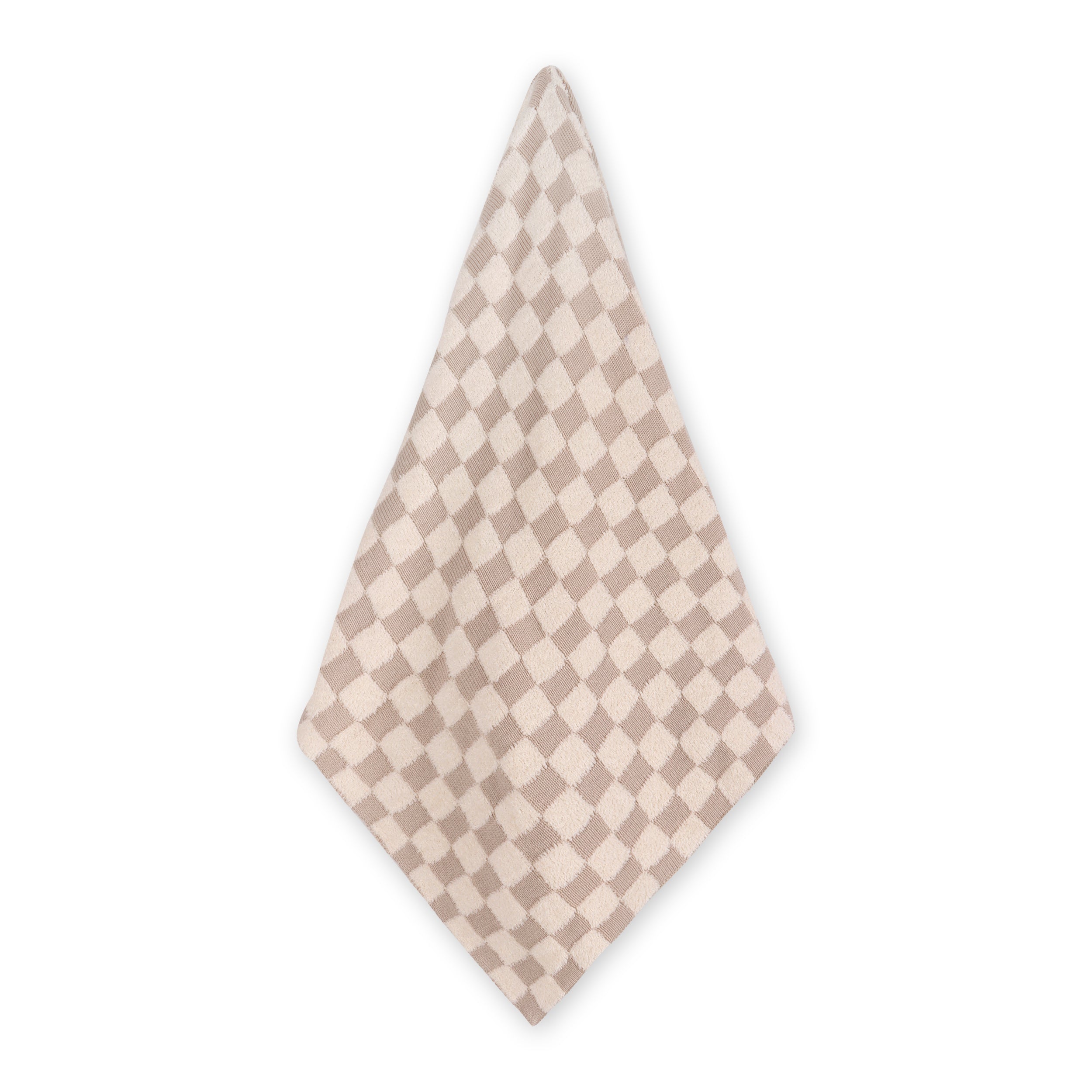 Checkered - Terry Knit Baby Blanket (Organic Cotton) - 2 Colors