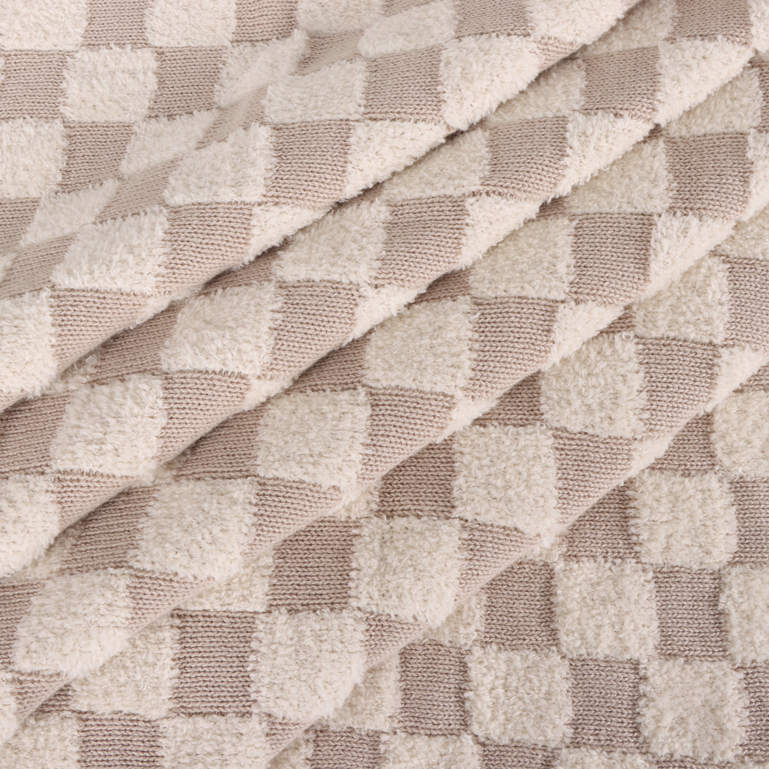 Checkered - Terry Knit Baby Blanket (Organic Cotton) - 2 Colors