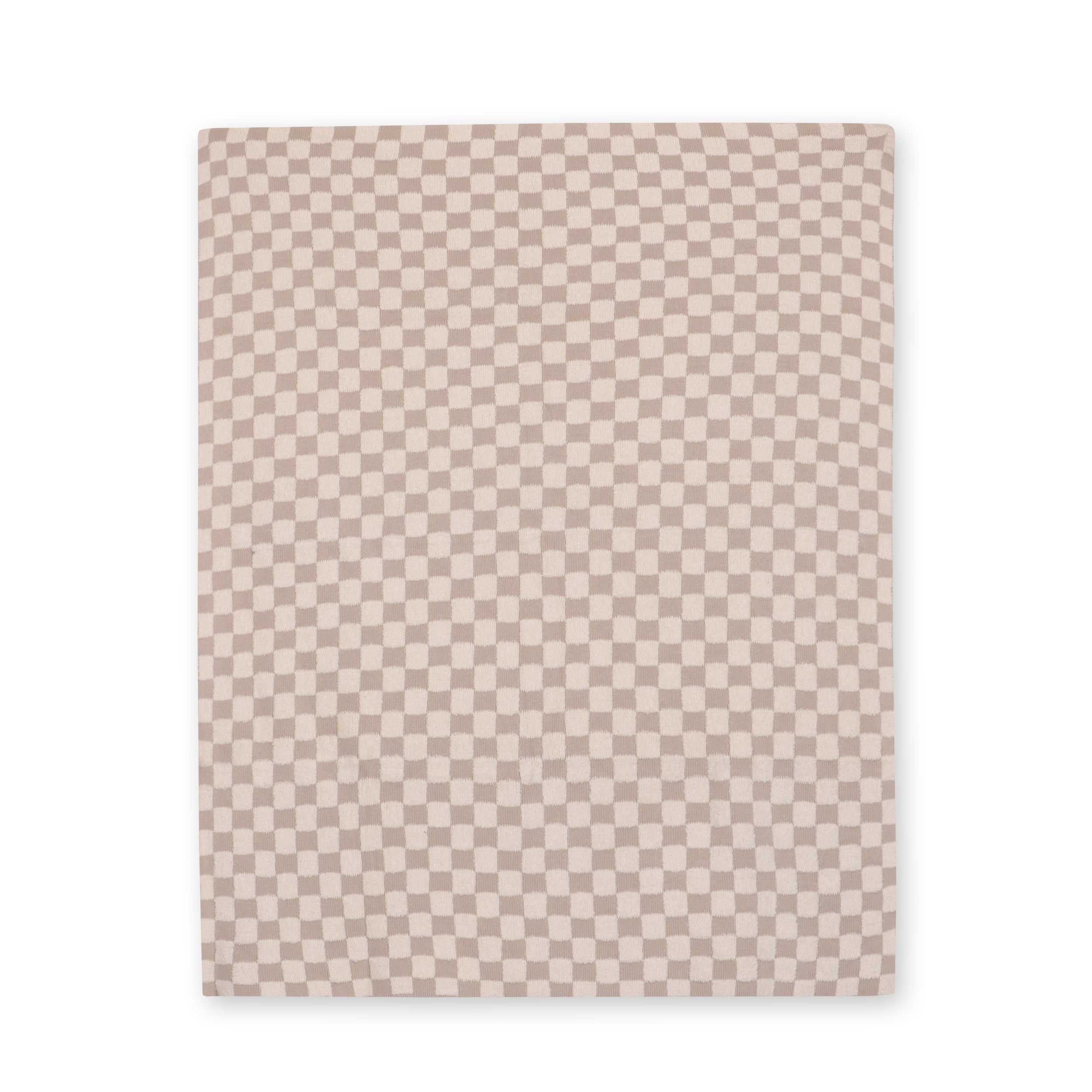 Checkered - Terry Knit Baby Blanket (Organic Cotton) - 2 Colors