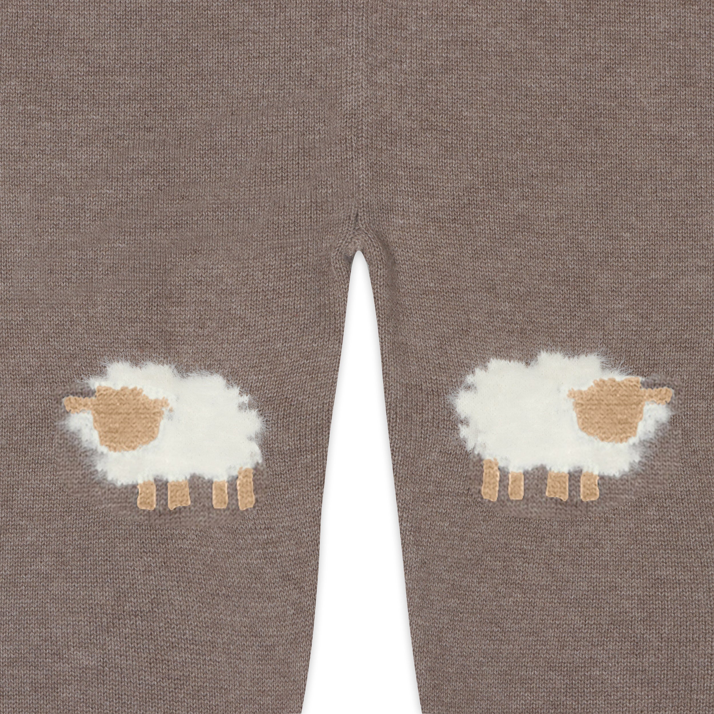 Sheep Jacquard Knit Organic Baby Pullover & Pant Set