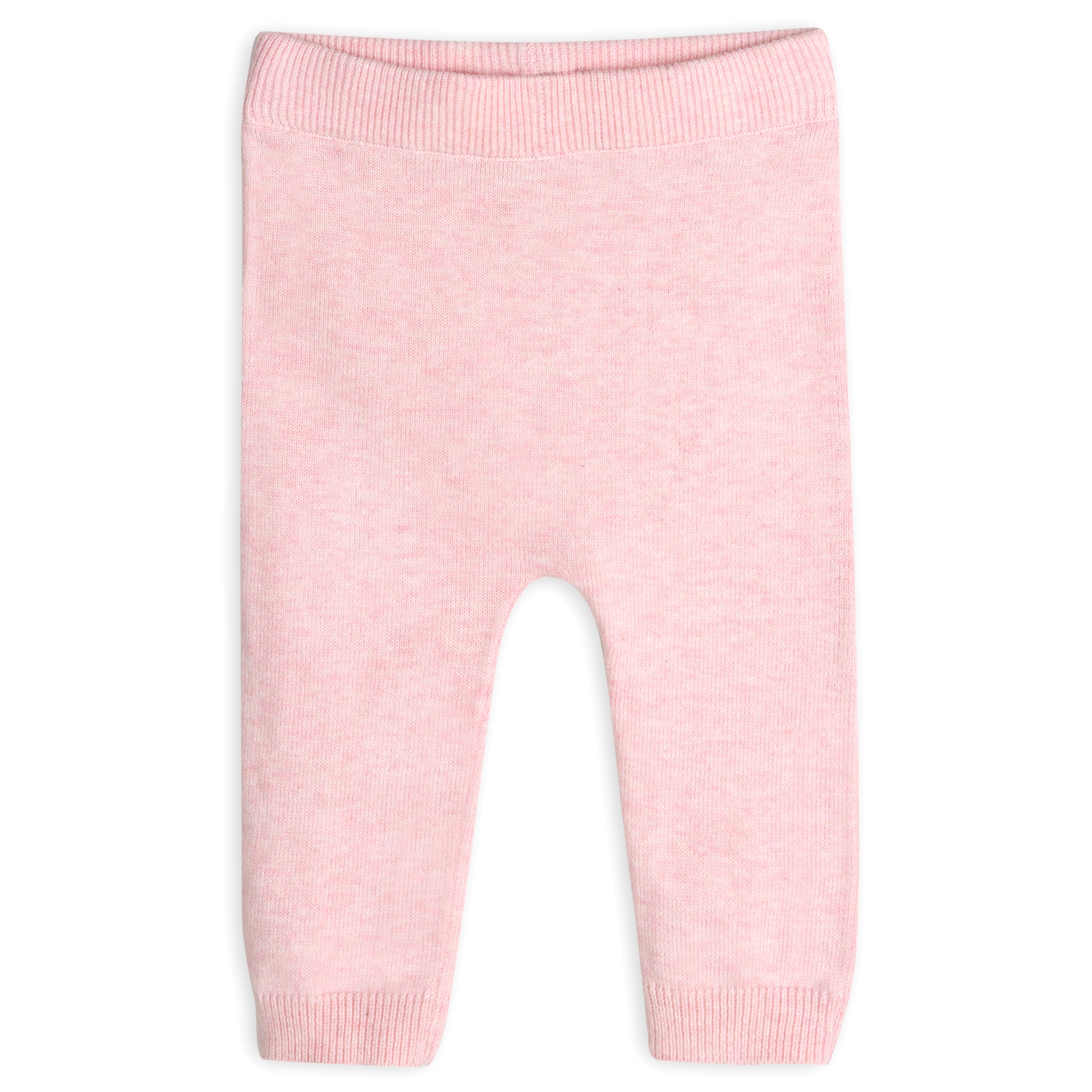 Ruffle Collar & Floral Embroidered Baby Knit Pullover & Pants Set (Organic Cotton)