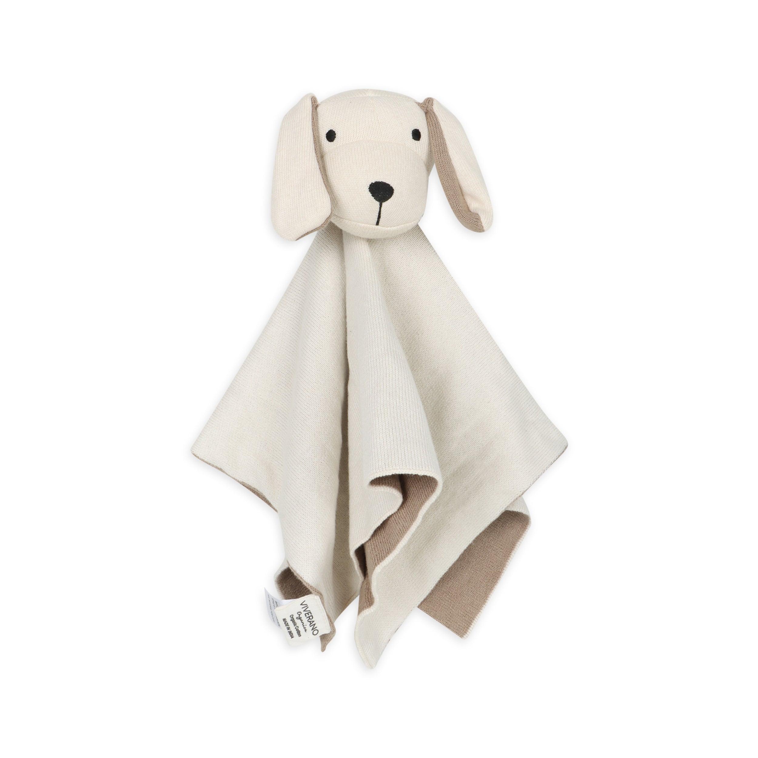 Puppy Dog Organic Baby Lovey Security Blanket Cuddle Cloth (Viverano)