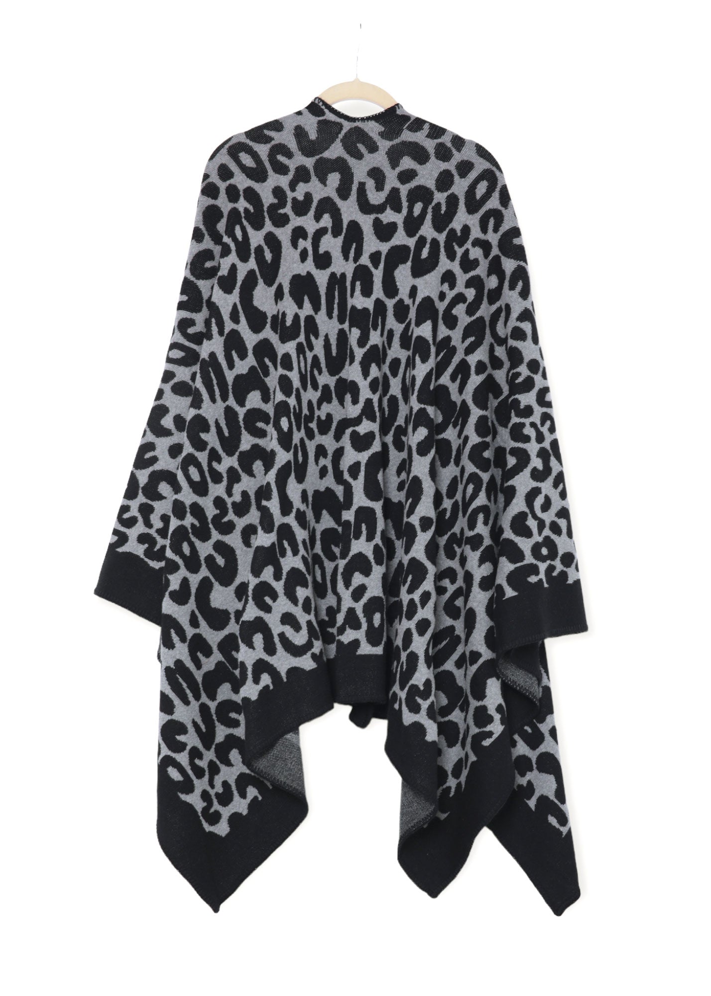 Manta de viaje de tejido jacquard ecológico y chic de Gaia: animal de leopardo (algodón orgánico)