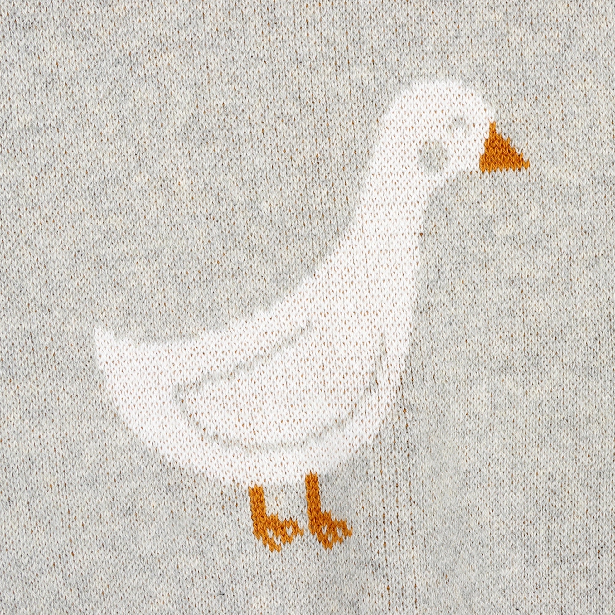 Duck Waddle - Organic Cotton Jacquard Sweater Knit Baby Blankets