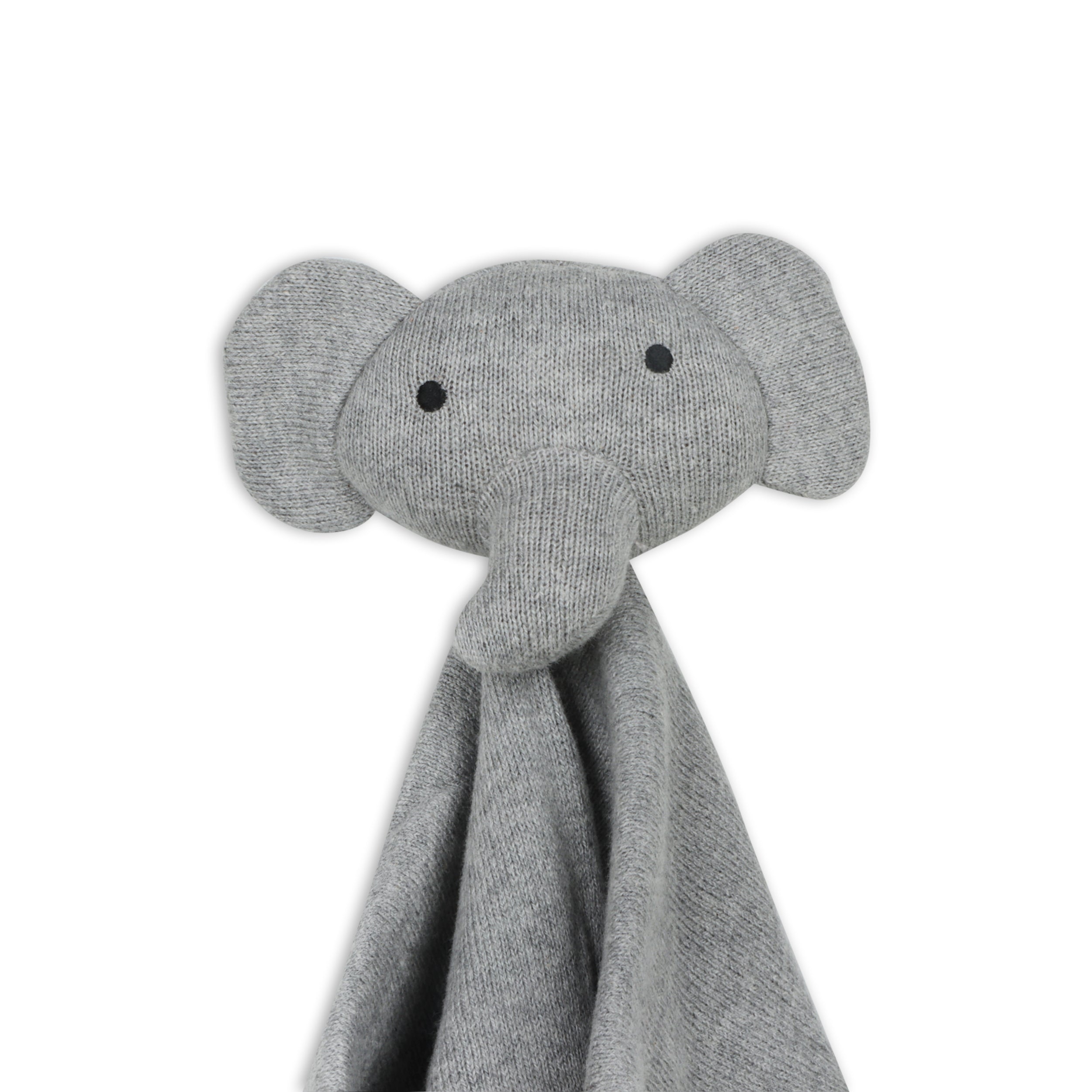 Organic Baby Lovey Security Blanket Cuddle Cloth - Elephant