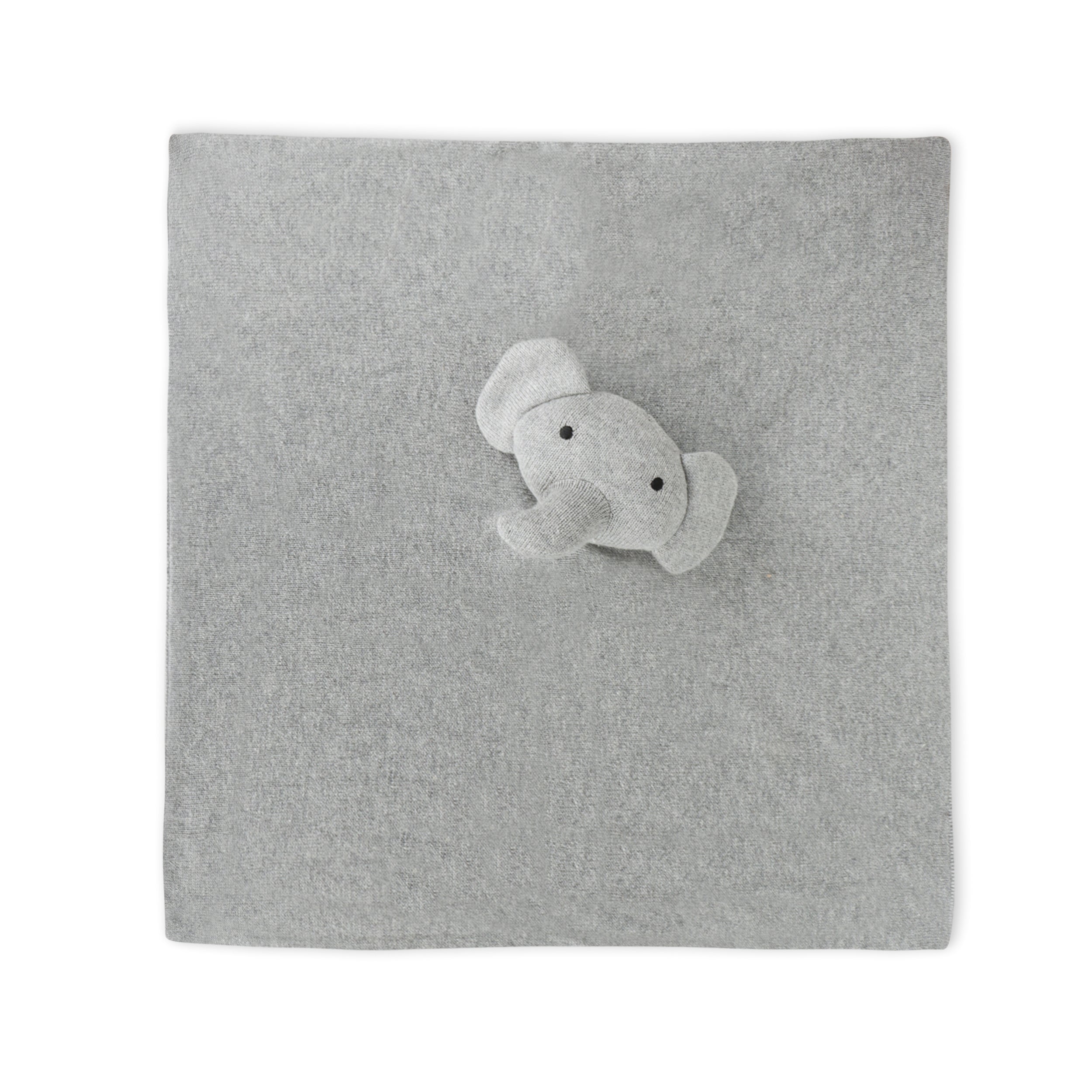 Organic Baby Lovey Security Blanket Cuddle Cloth - Elephant