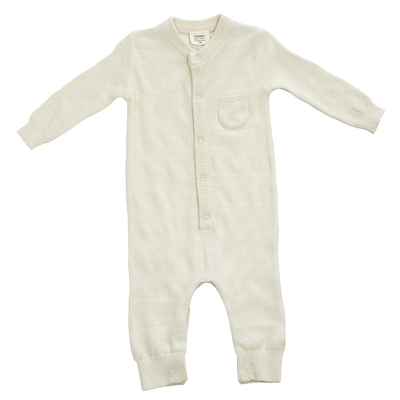 Milan Rib Knit Baby Coverall (2 Colors)