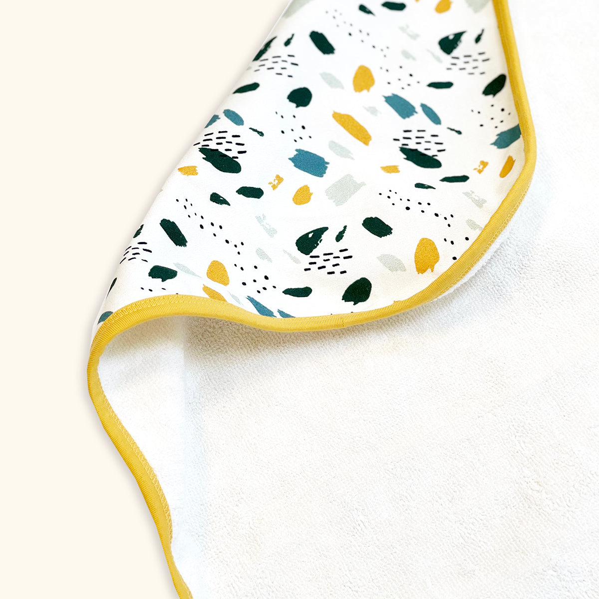 Florence Bloom Reversible Baby Hooded Towel (Organic Cotton) - Viverano