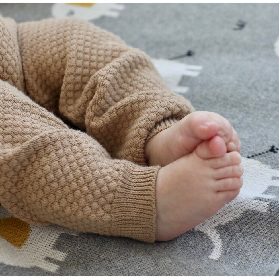 Milan Earthy Sweater Knit Baby Legging Pants - Sale
