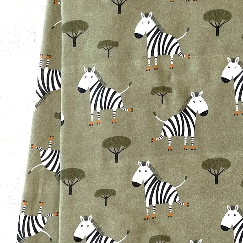 Skater Zebra Reversible Baby Blanket (Organic Jersey)