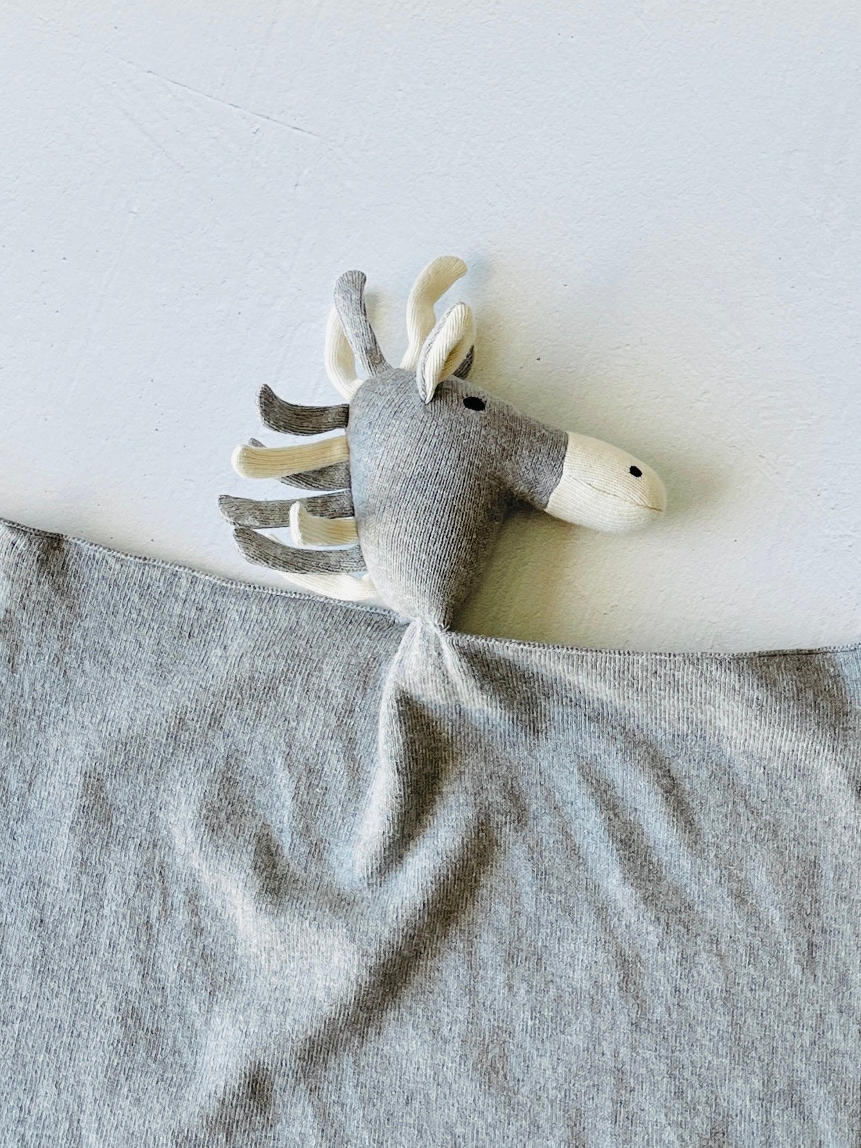 Organic Baby Lovey Security Blanket Cuddle Cloth - Horse (Viverano)