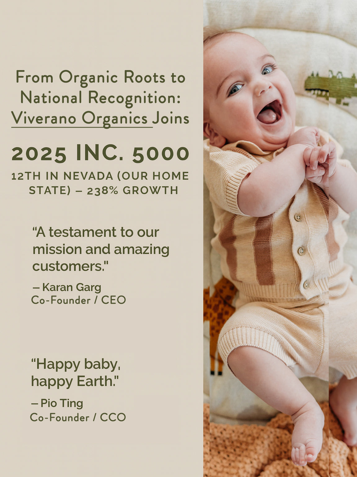 Viverano Organics Joins 2025 Inc. 5000