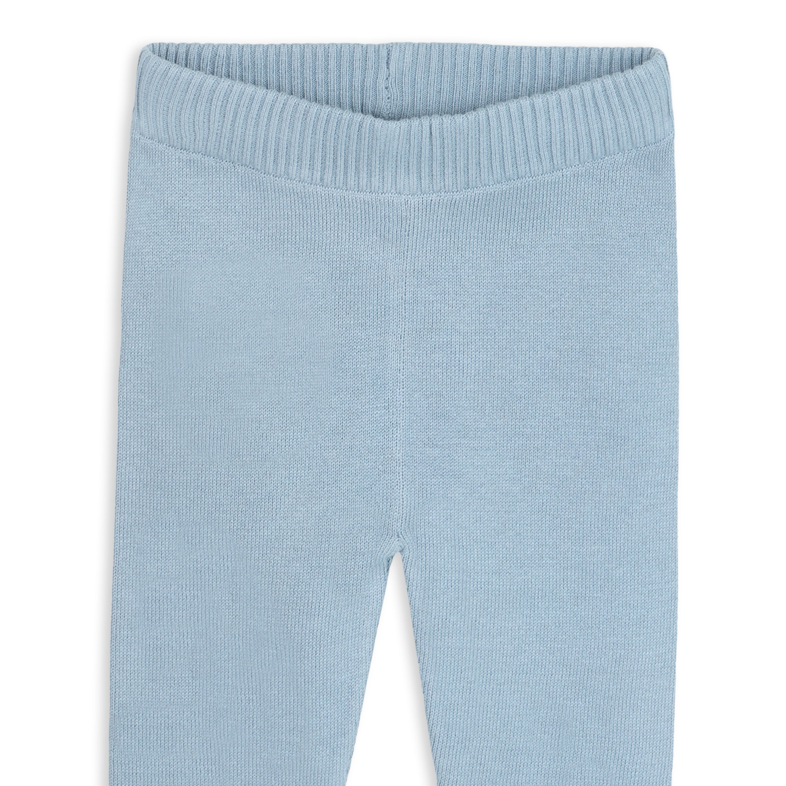 Sky Blue Milan Knit Baby Pocket Pants (Organic Cotton) Detail