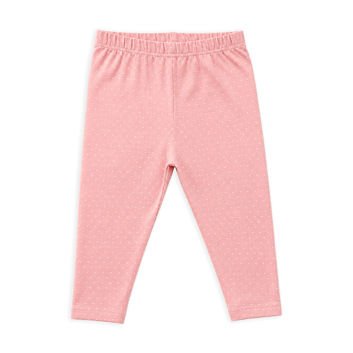 Mini Polka Dot Baby Legging Pants, Organic Jersey