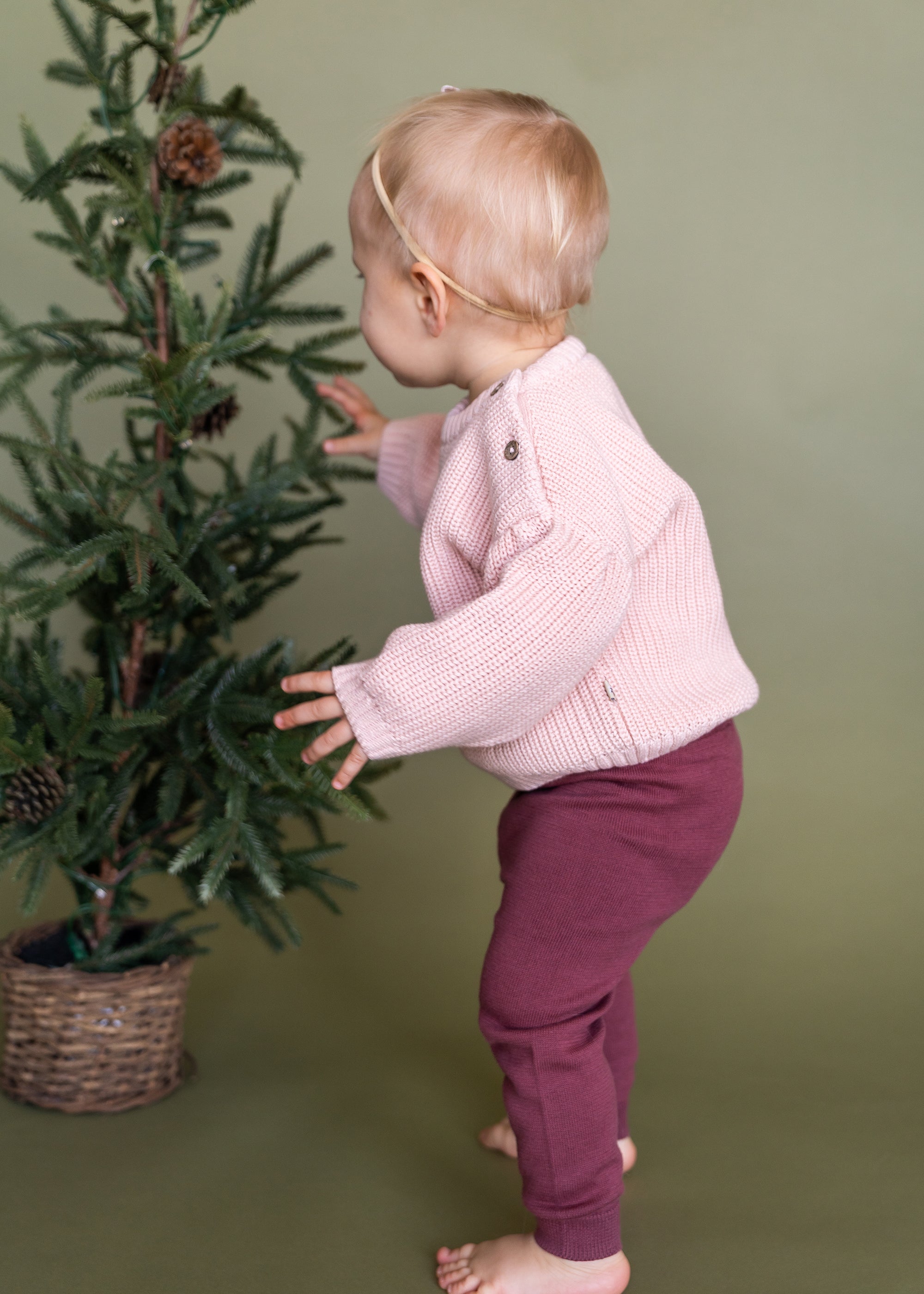 LOVE Embroidered Sweater Knit Baby Pullover (Organic Cotton)