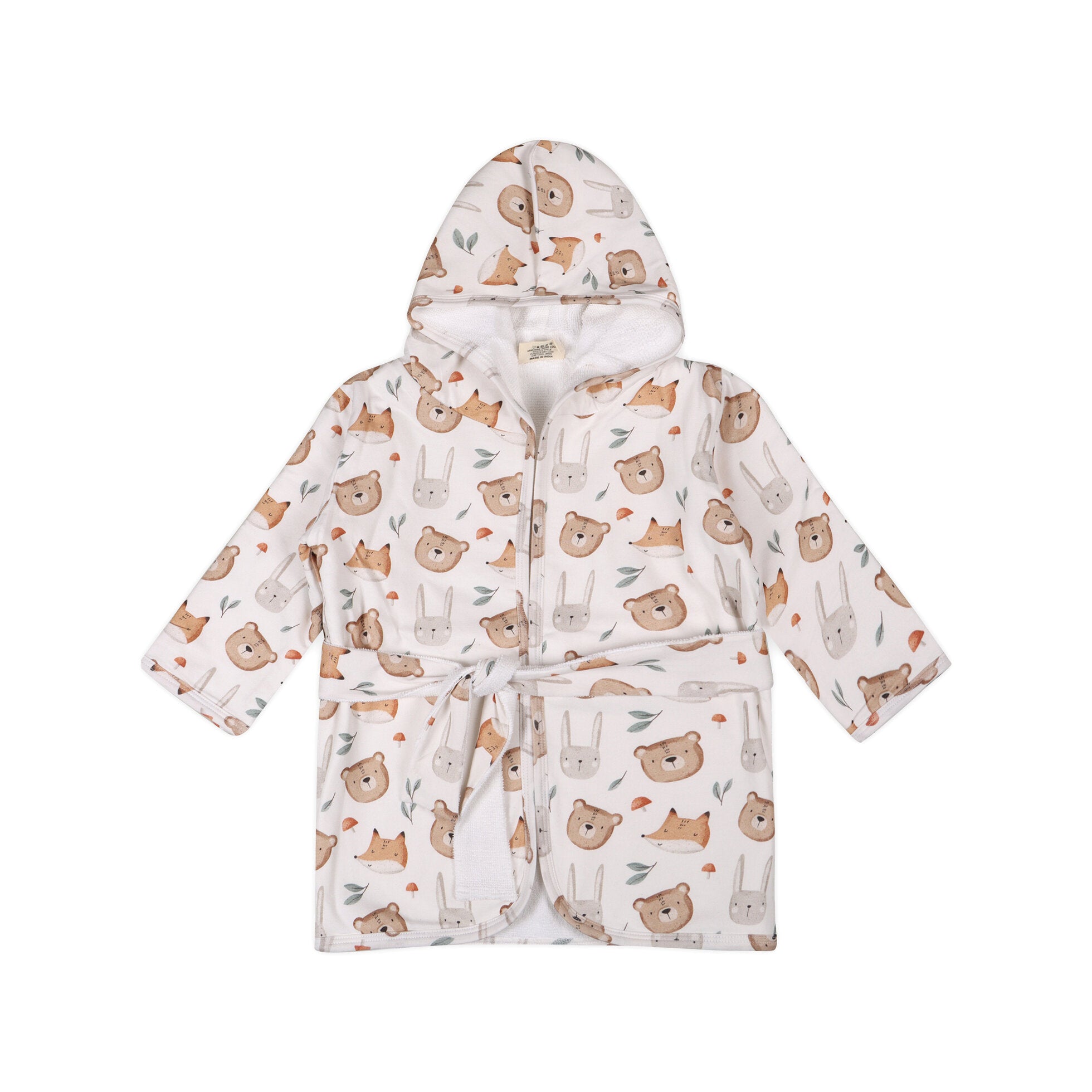 Forest Animals Baby Bathrobe (Organic Jersey)