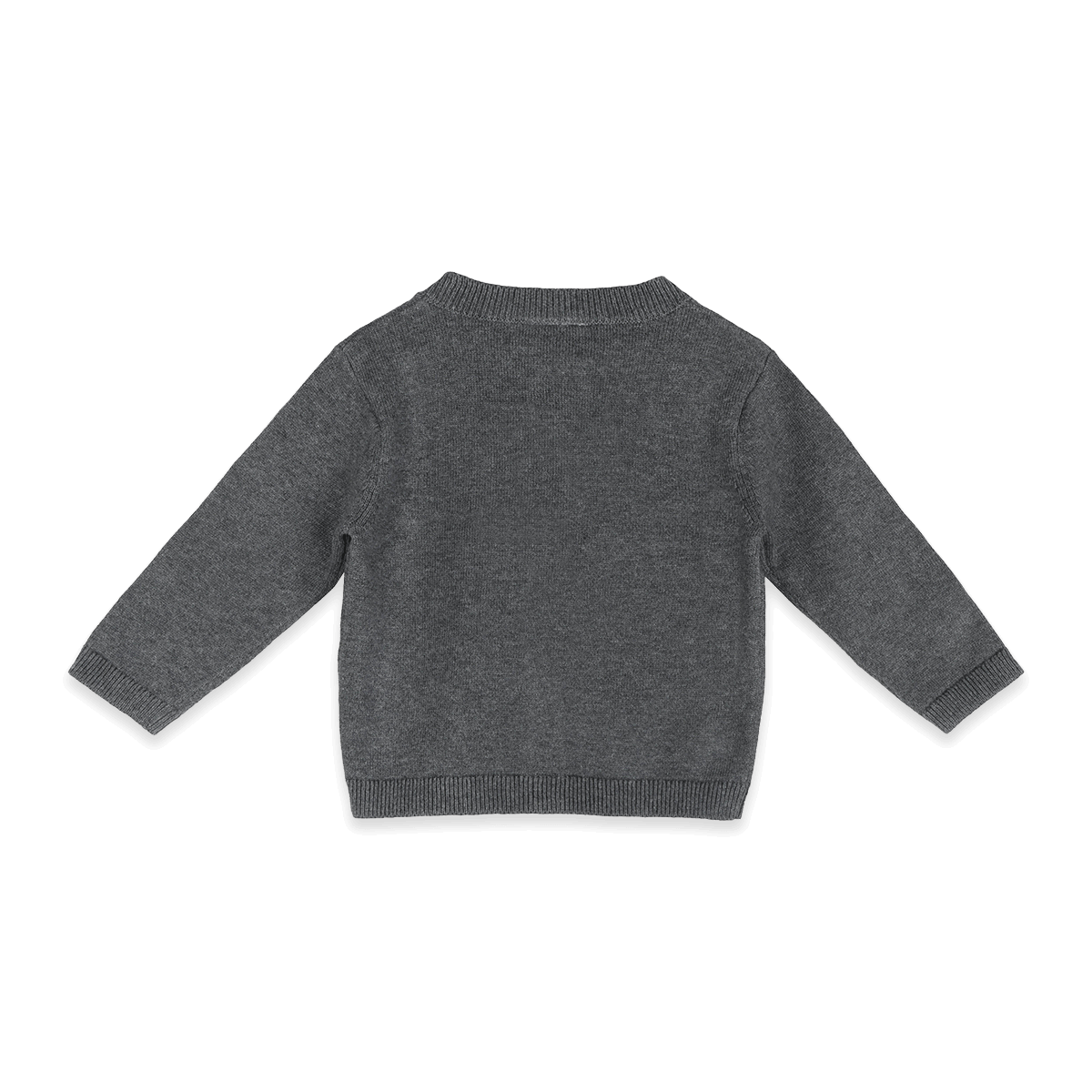 Organic Cotton Hazel 3D Bow Knit Baby Cardigan, Back