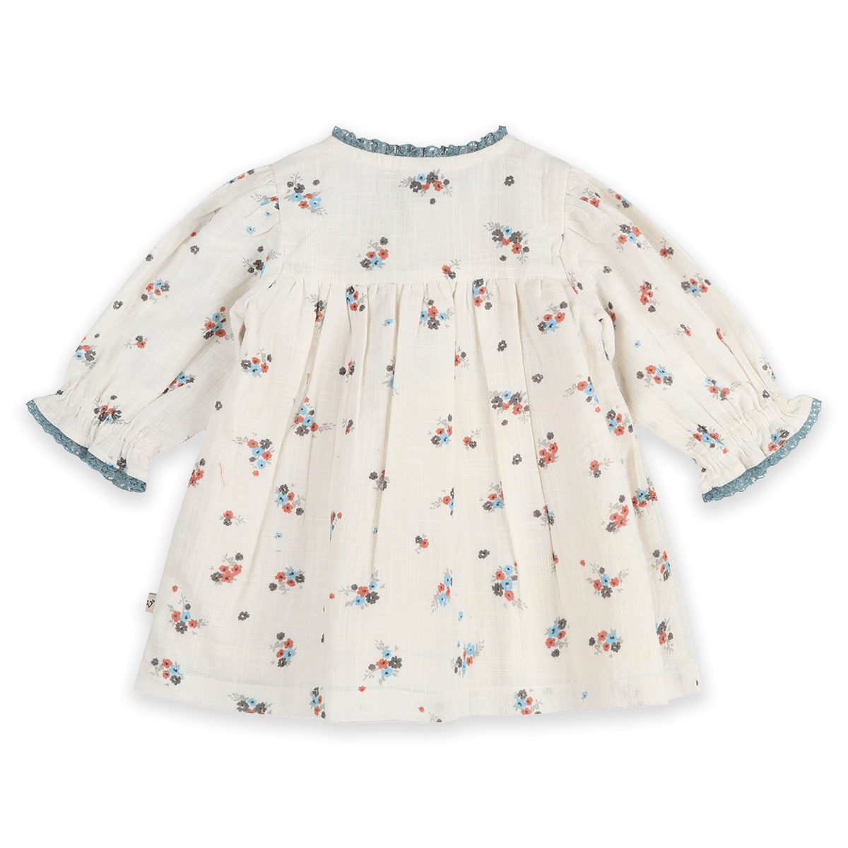 Juliet Smocked Floral Baby Dress & Bloomer Set (Organic Cotton) - Back