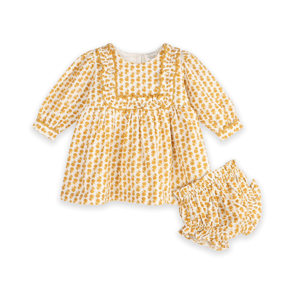 Matilda Floral Baby Dress & Bloomer Set (Organic Cotton) - Outfit