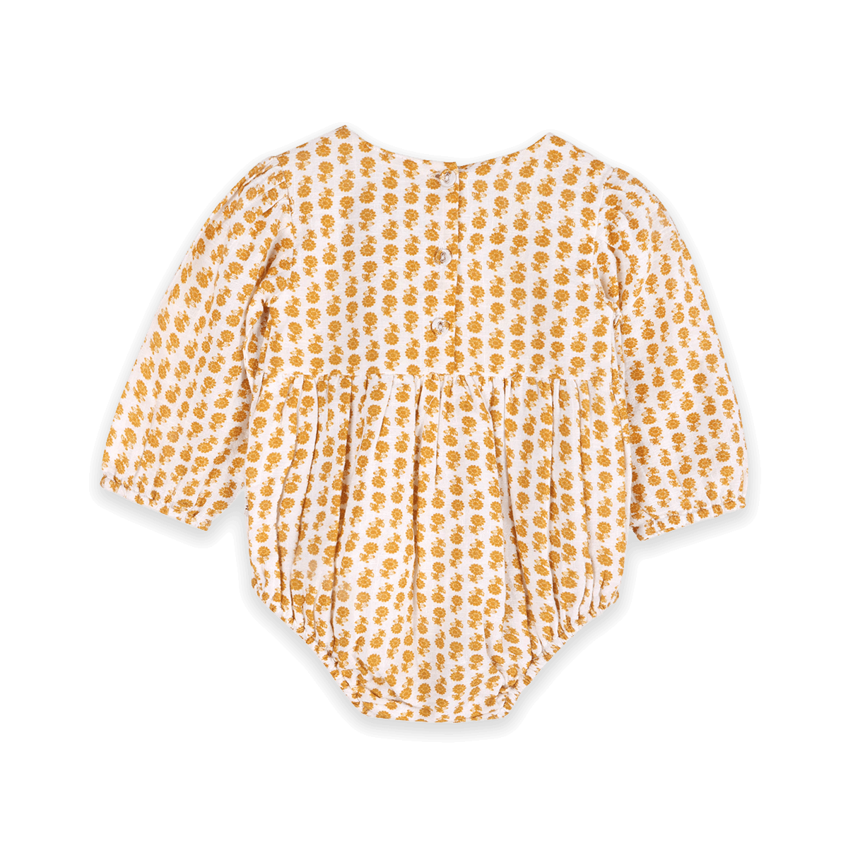 Matilda Floral Baby Romper & Headband Set (Organic Cotton) - Back